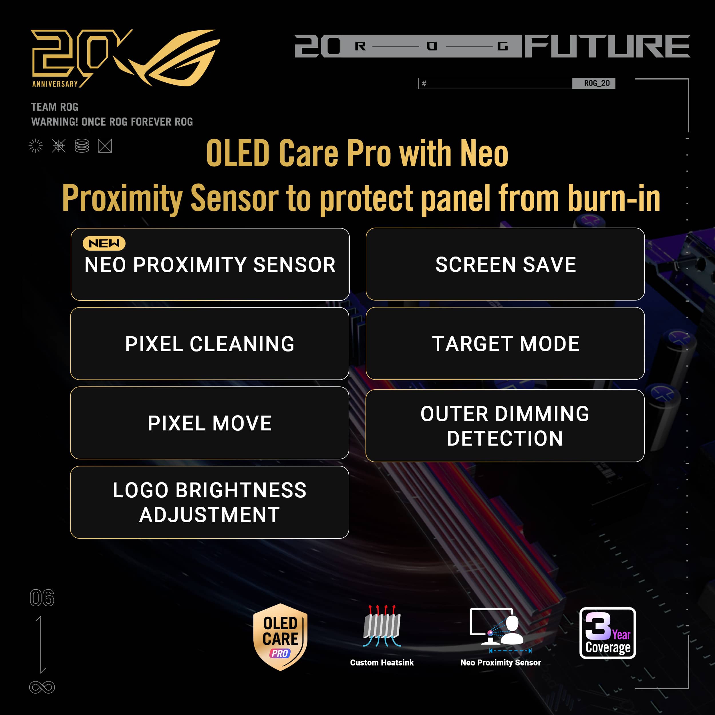 ASUS - ROG Swift 27" Dual Mode (2K 540Hz, HD 720Hz) OLED 0.02ms Gaming Monitor with FreeSync Premium Pro and HDR - 20th Edition