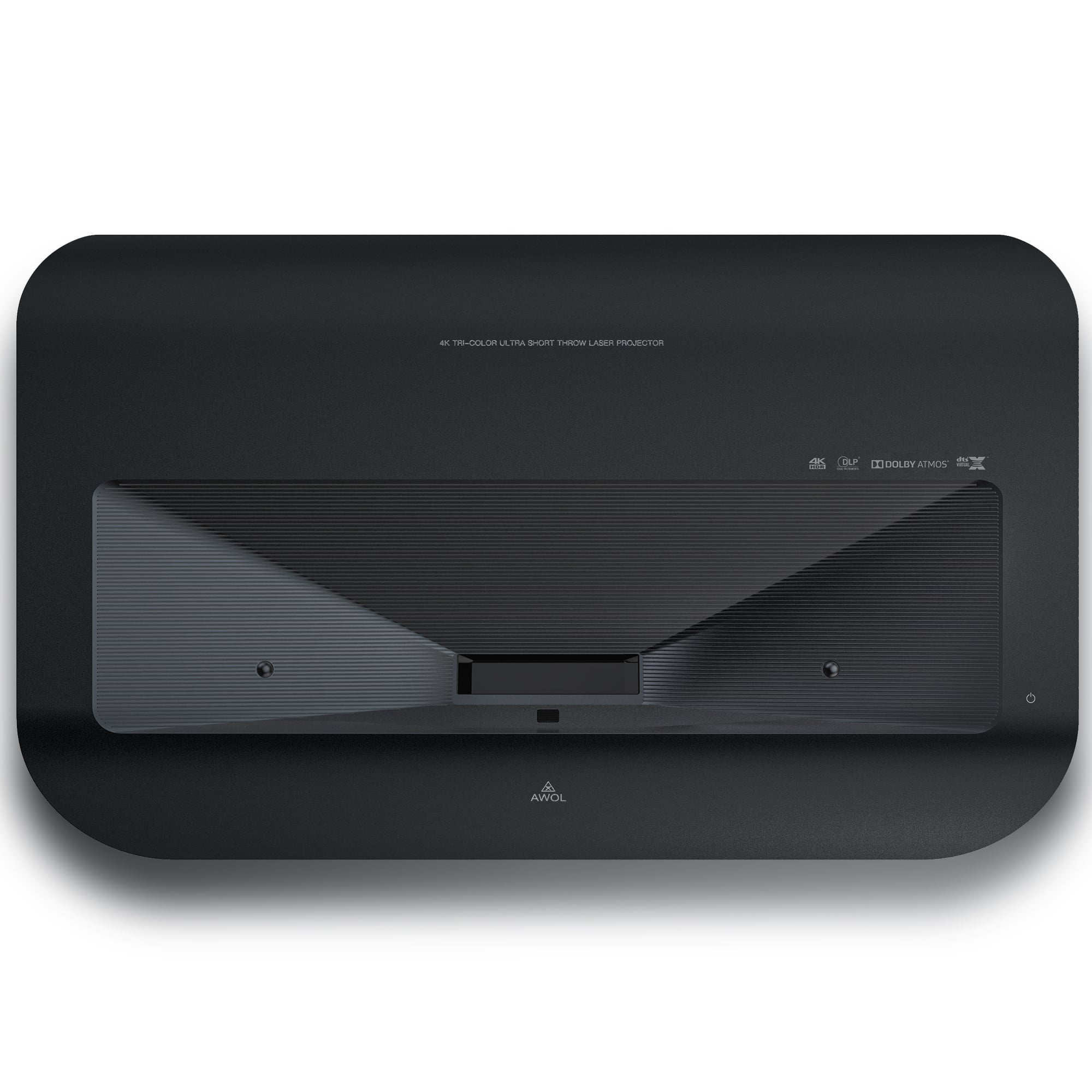 AWOL Vision - LTV-3000 Pro 4K Smart UHD 3D Triple Laser Ultra Short Throw Projector with HDR10+, Dolby Vision & Atmos - Black