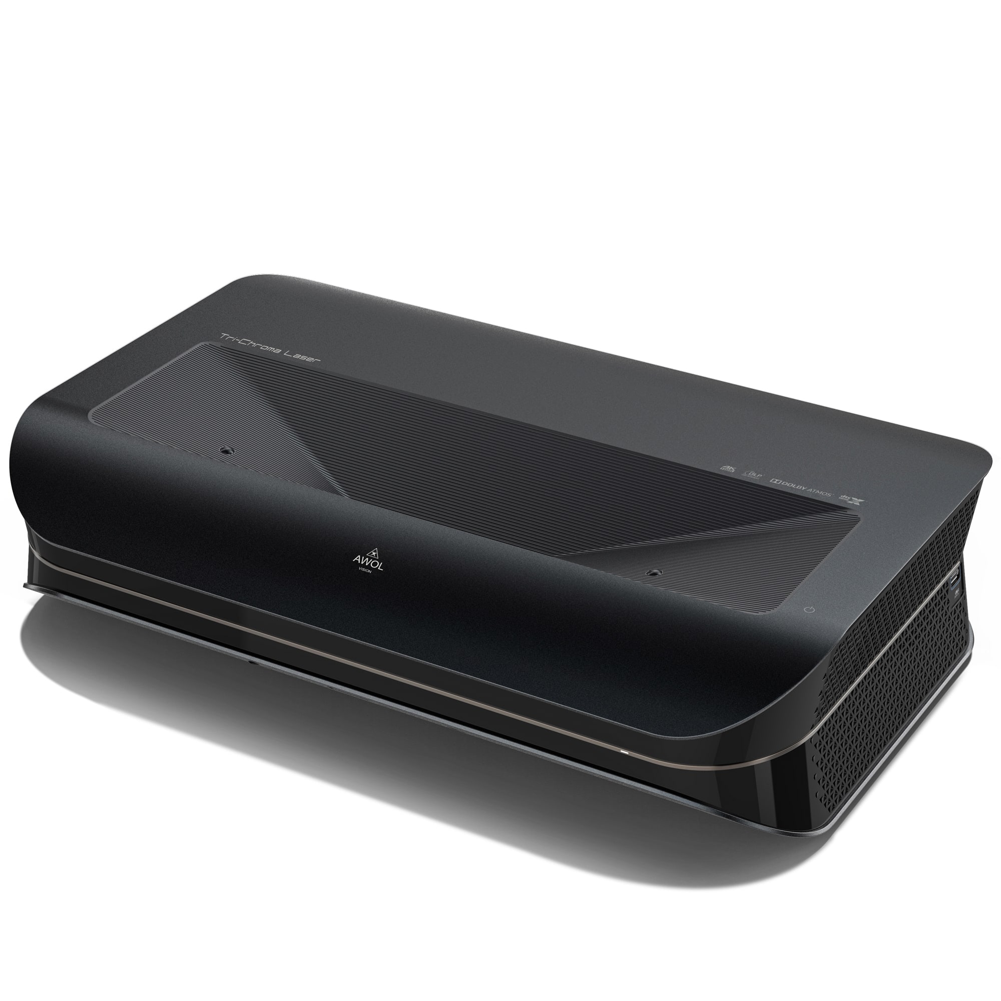AWOL Vision - LTV-3000 Pro 4K Smart UHD 3D Triple Laser Ultra Short Throw Projector with HDR10+, Dolby Vision & Atmos - Black