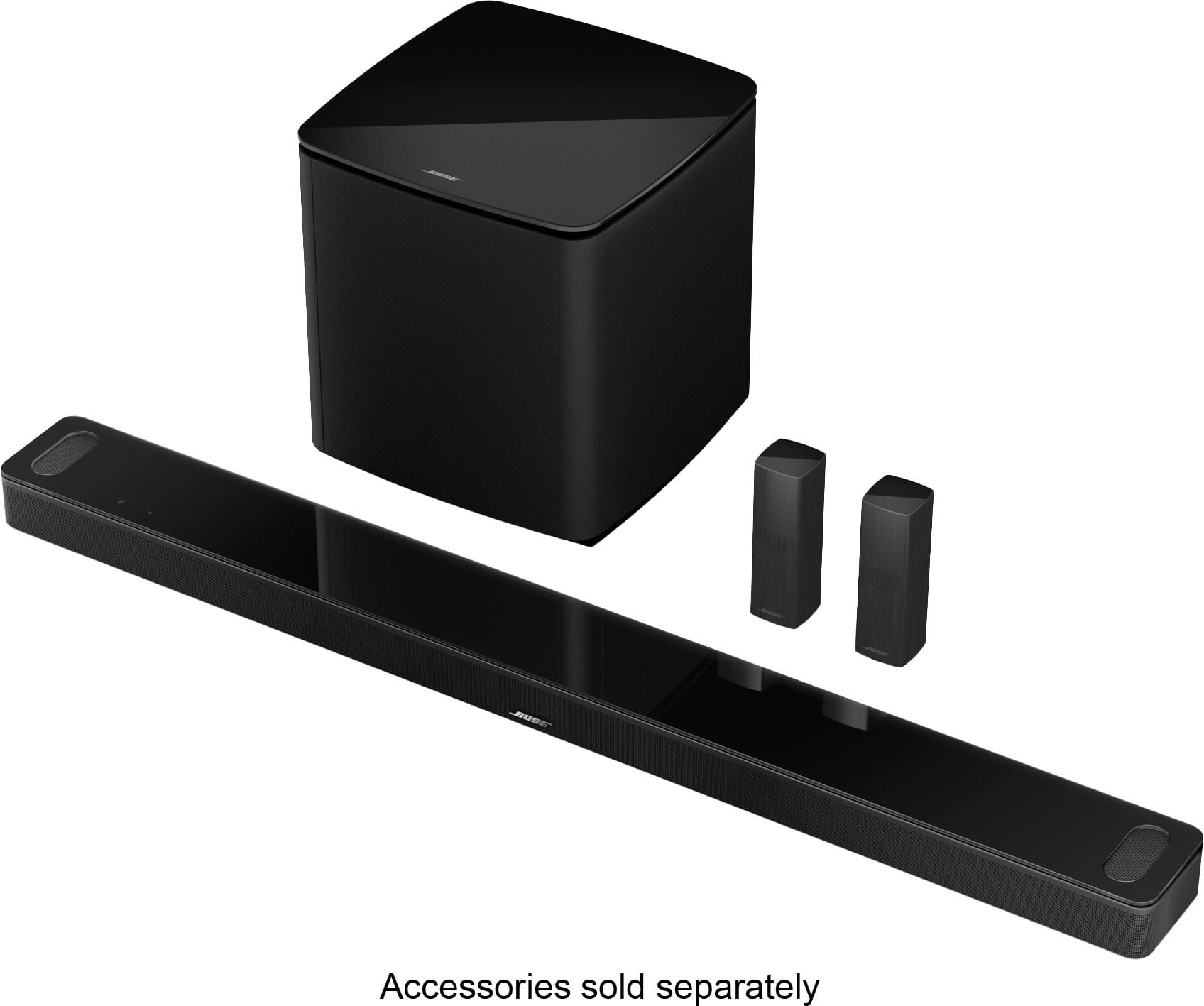 Bose - Smart Ultra Soundbar with Dolby Atmos, TrueSpace Immersive Audio, and ADAPTiQ Room Calibration - Black