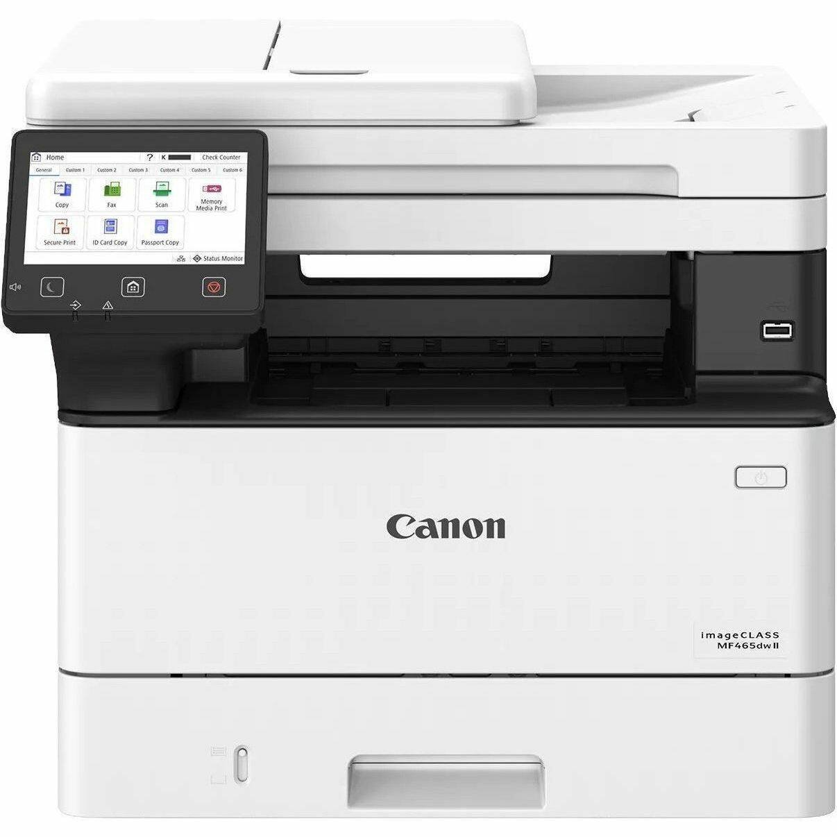 Canon - imageCLASS MF465dw II Wired & Wireless Laser Multifunction Printer - Monochrome - Black, White - Monochrome