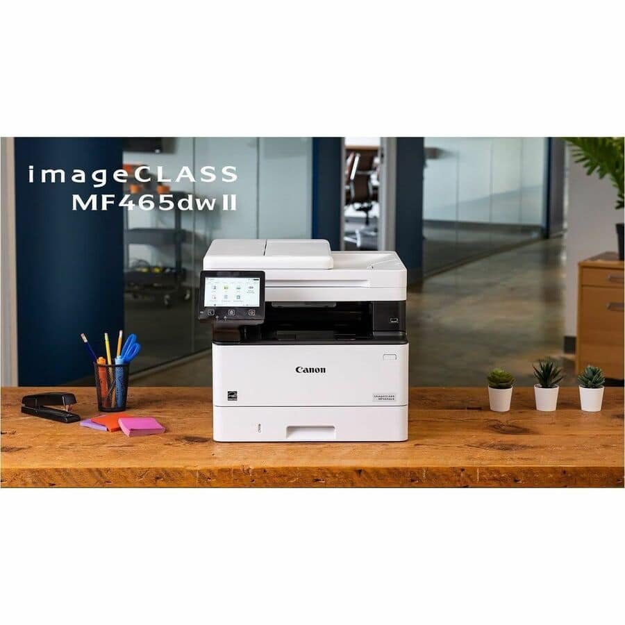Canon - imageCLASS MF465dw II Wired & Wireless Laser Multifunction Printer - Monochrome - Black, White - Monochrome