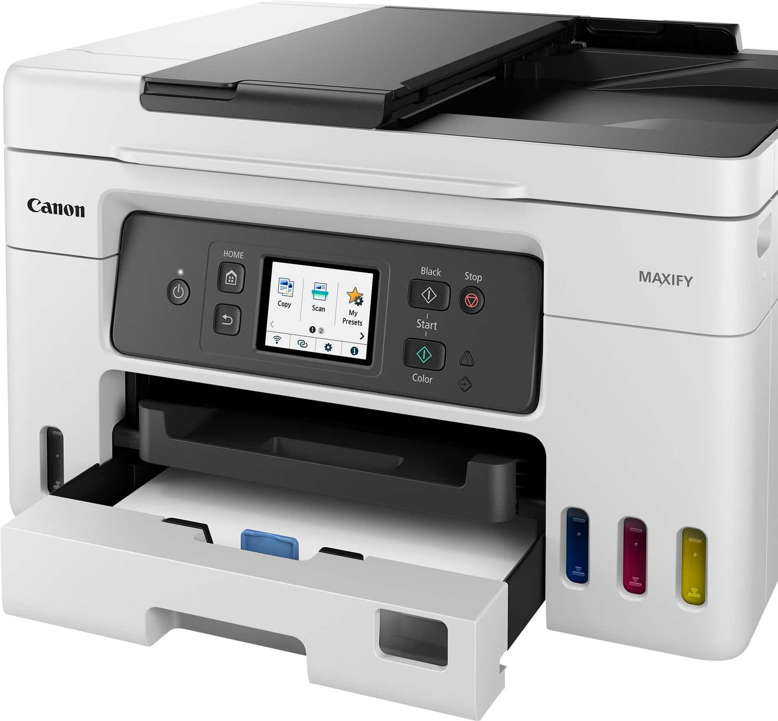 Canon - MAXIFY Megatank GX4020 Wireless All-In-One Supertank Inkjet Printer with Fax - White