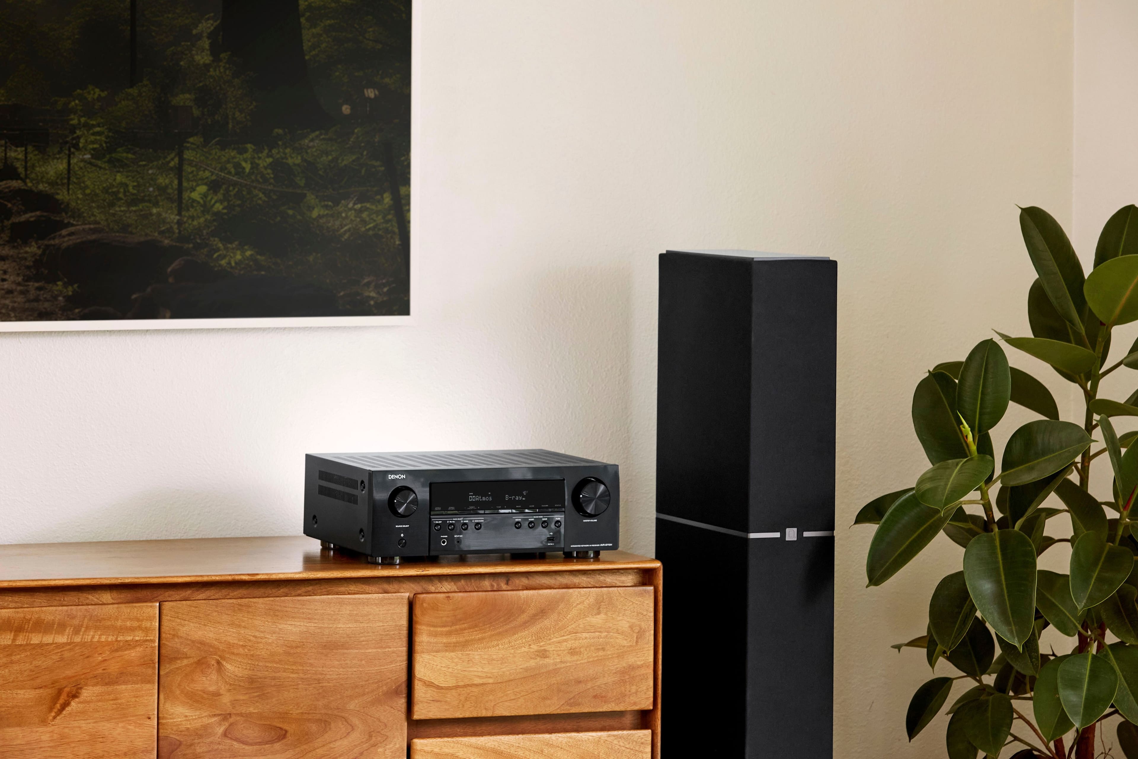 Denon - AVR-S770H (75W X 7) 7.2-Ch. with HEOS and Dolby Atmos 8K Ultra HD HDR Compatible AV Home Theater Receiver with Alexa - Black