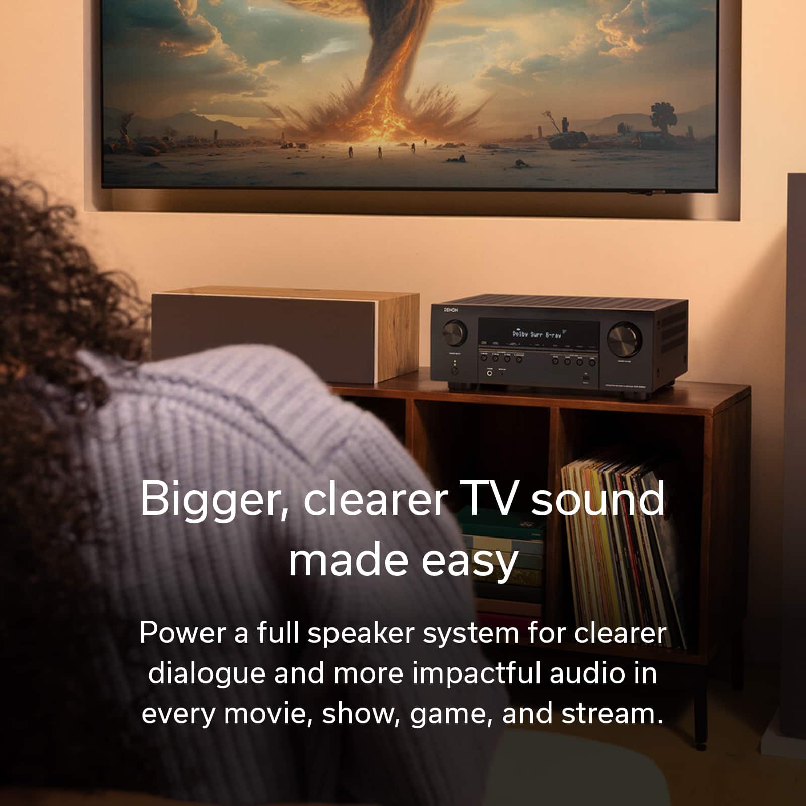 Denon - AVR-S980H 7.2 Channel AV Receiver - Black