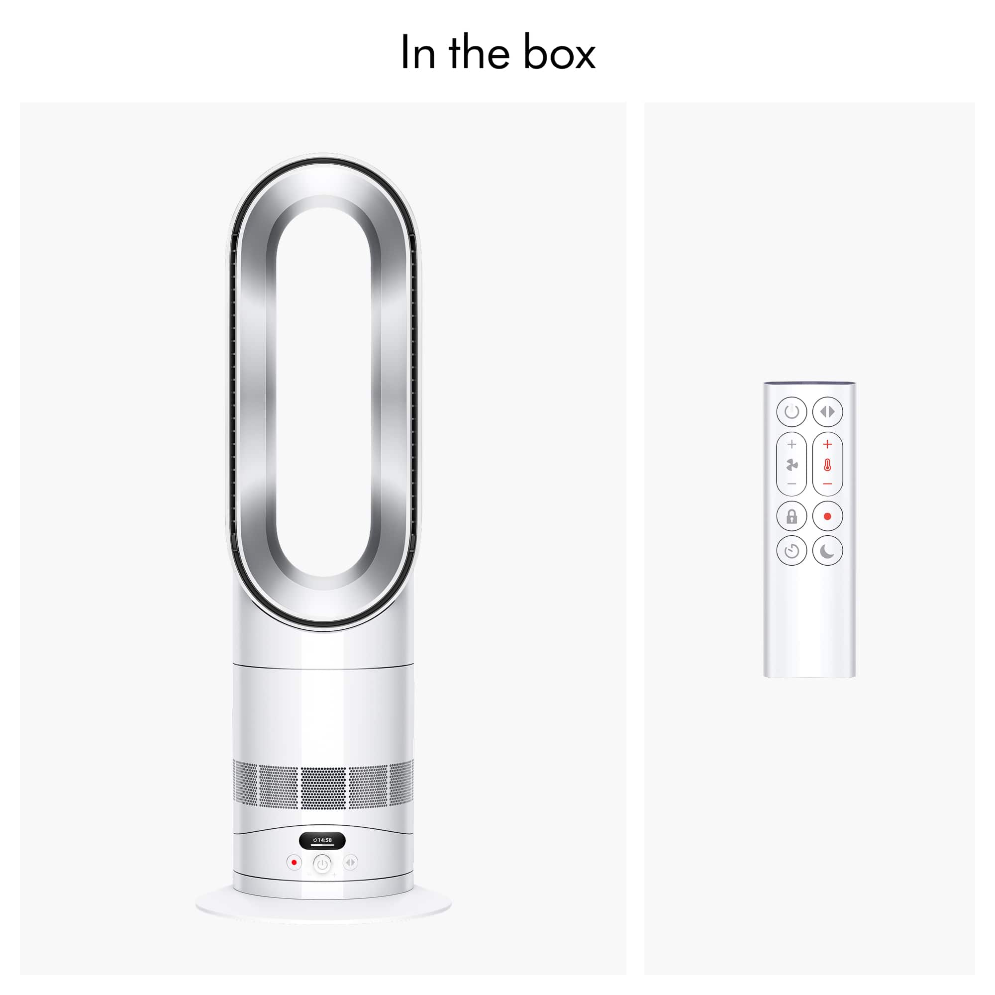 Dyson - Hot+Cool HF1 Rapid React All Season Heater Fan - White/Silver