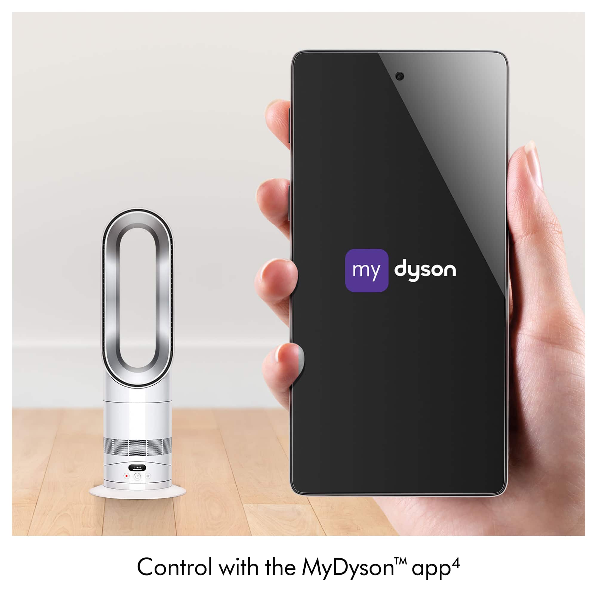 Dyson - Hot+Cool HF1 Rapid React All Season Heater Fan - White/Silver
