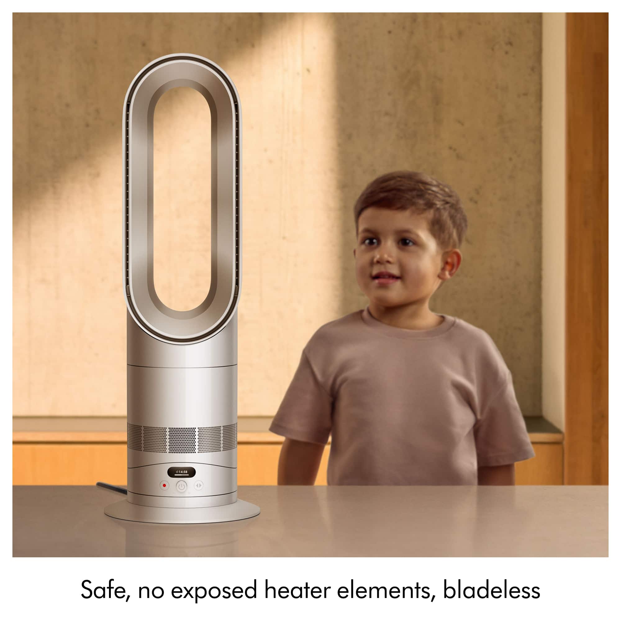 Dyson - Hot+Cool HF1 Rapid React All Season Heater Fan - White/Silver