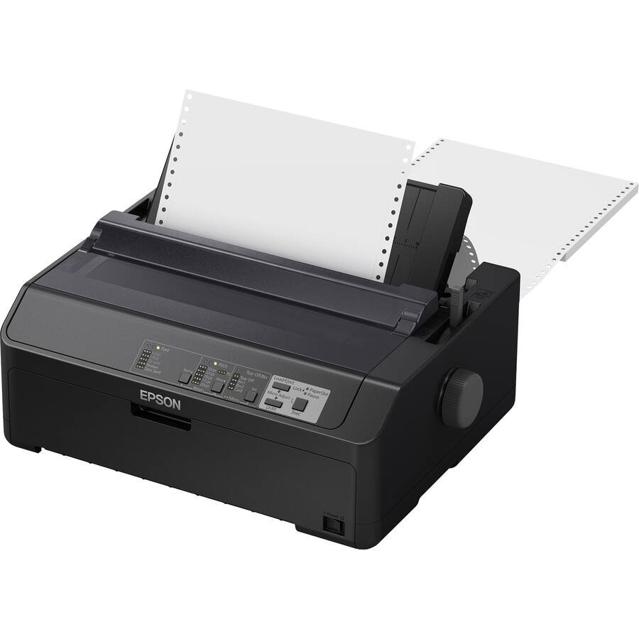 Epson - FX-890II 9-pin Dot Matrix Printer - Energy Star - 680 cps Mono - 8.50" , 6.50" , 9.50" Width x 11" - Monochrome