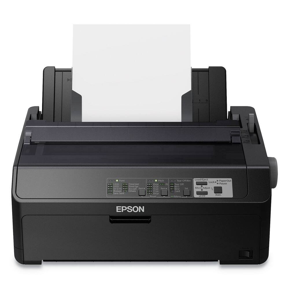 Epson - LQ-590II 24-pin Dot Matrix Printer - Monochrome - Energy Star - 584 cps Mono - 8.50" Width x 11" Length - USB - Unknown