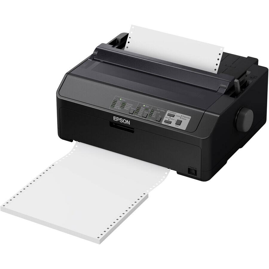 Epson - LQ-590II 24-pin Dot Matrix Printer - Monochrome - Energy Star - 584 cps Mono - 8.50" Width x 11" Length - USB - Unknown