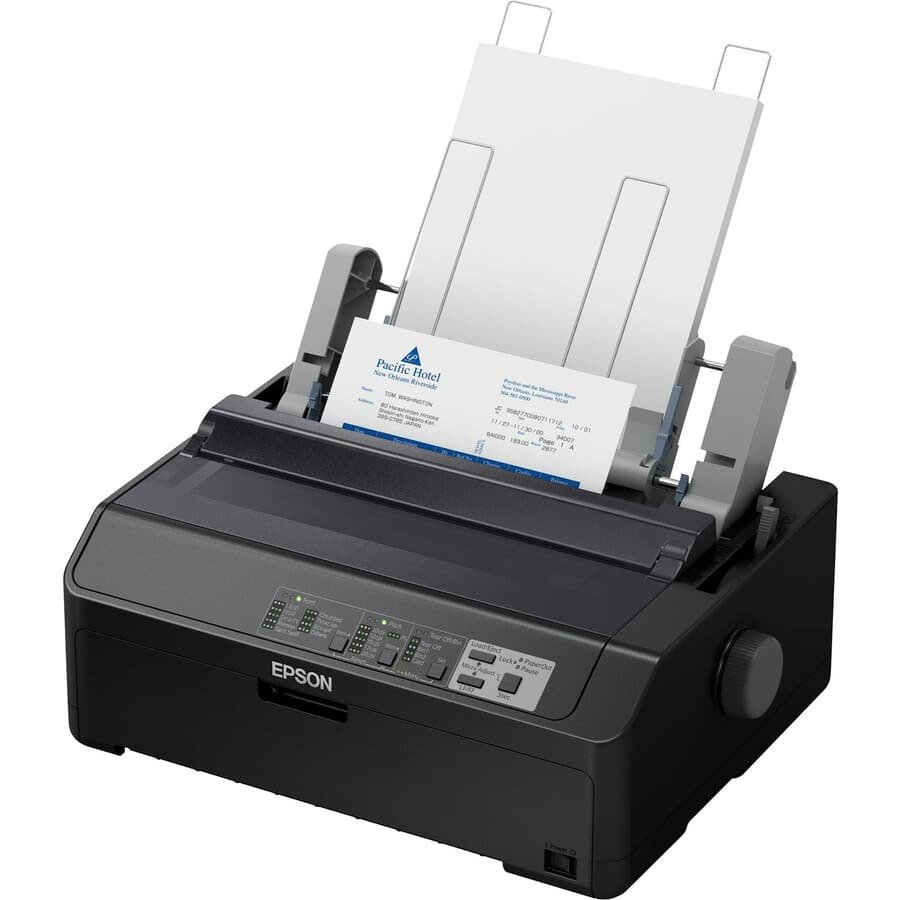 Epson - LQ-590II 24-pin Dot Matrix Printer - Monochrome - Energy Star - 584 cps Mono - 8.50" Width x 11" Length - USB - Unknown