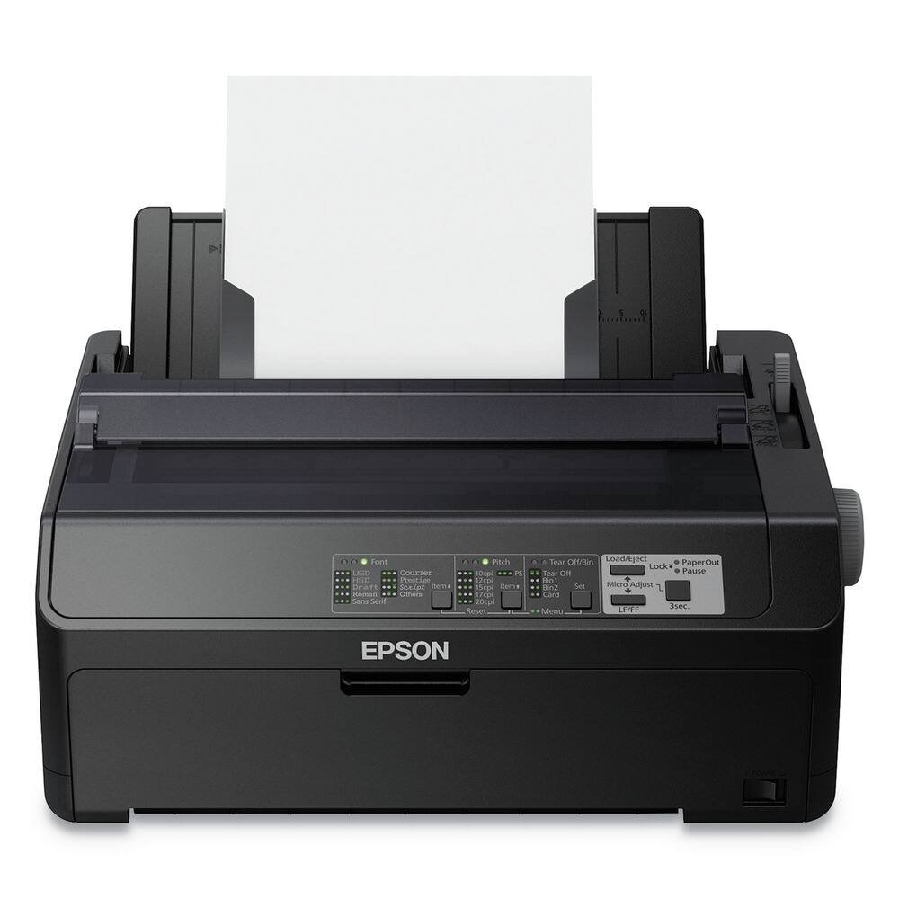 Epson - LQ-590II N 24-pin Dot Matrix Printer - Energy Star - 584 cps Mono - 8.50" Width x 11" Length - USB - Monochrome