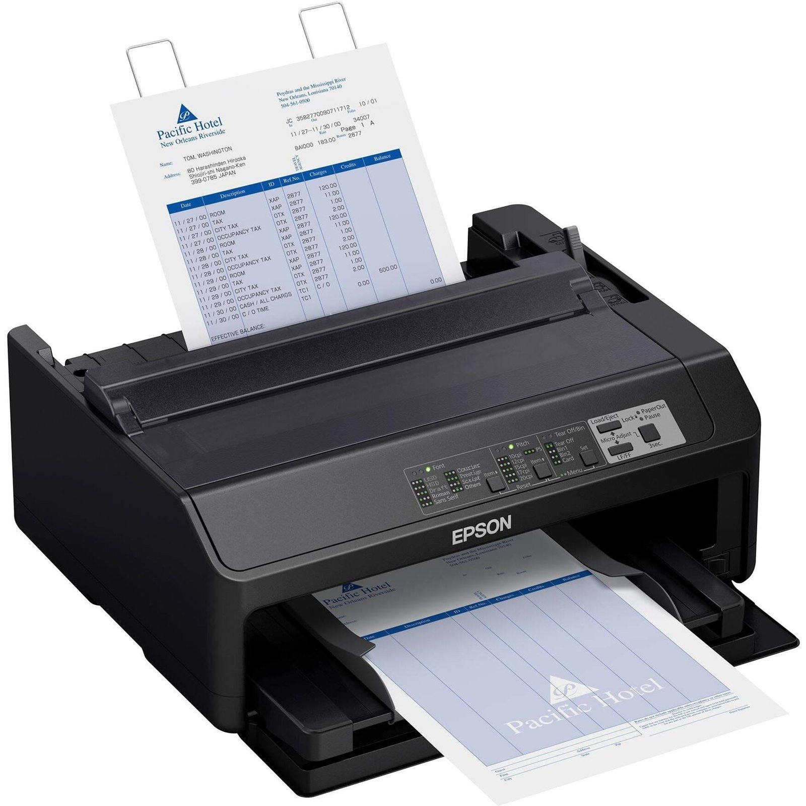 Epson - LQ-590II N 24-pin Dot Matrix Printer - Energy Star - 584 cps Mono - 8.50" Width x 11" Length - USB - Monochrome