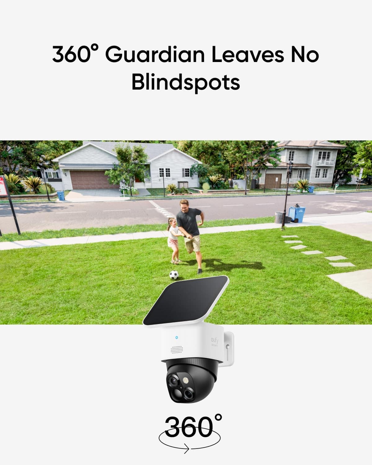 eufy - eufyCam S3 Pro 4-Cam Kit + SoloCam S340, Solar Camera Outdoor Wireless, 4K MaxColor Night Vision, No Blind Spots - White