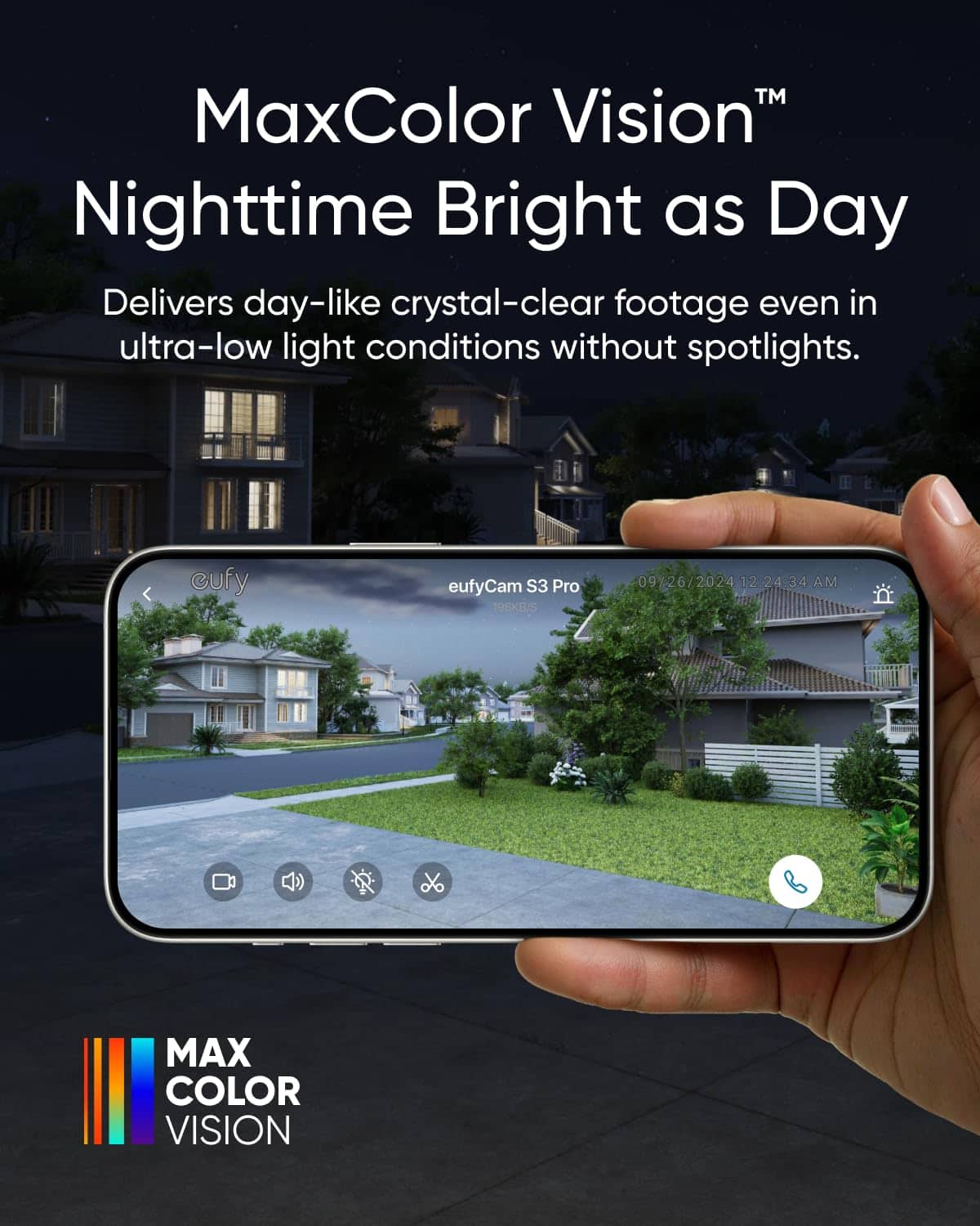 eufy - eufyCam S3 Pro 4-Cam Kit + Video Doorbell E340, Solar Camera Outdoor Wireless, MaxColor Night Vision, 4K Security Camera - White