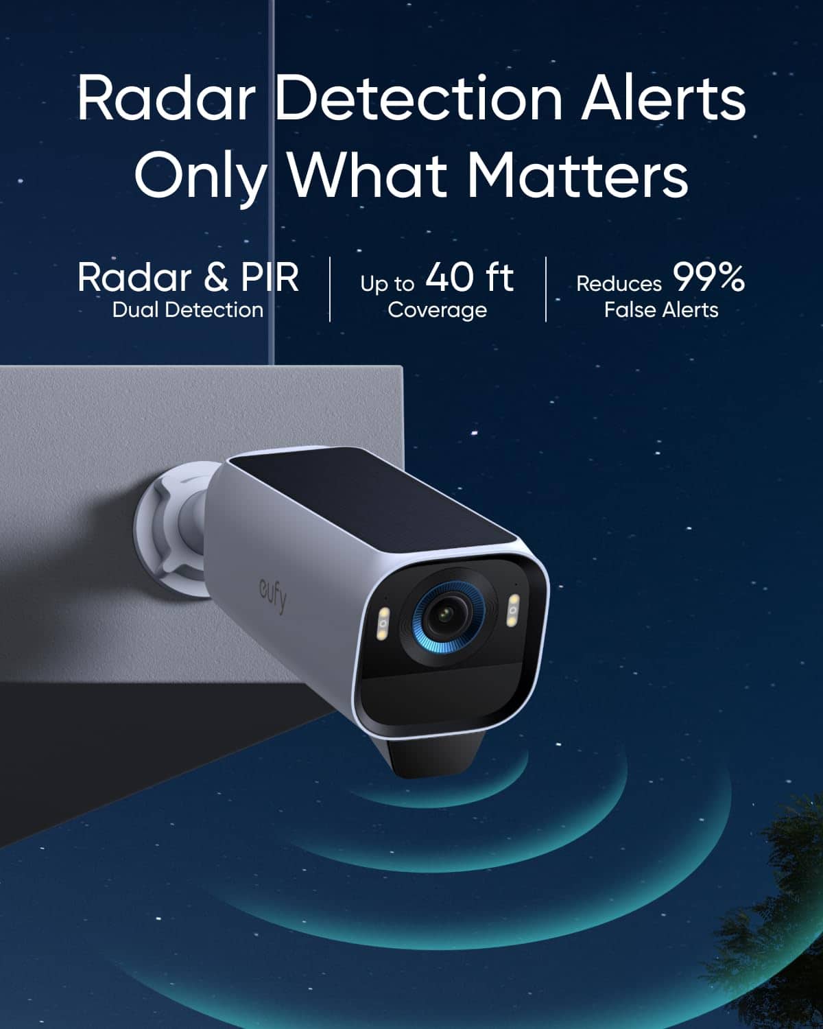 eufy - eufyCam S3 Pro 4-Cam Kit + Video Doorbell E340, Solar Camera Outdoor Wireless, MaxColor Night Vision, 4K Security Camera - White
