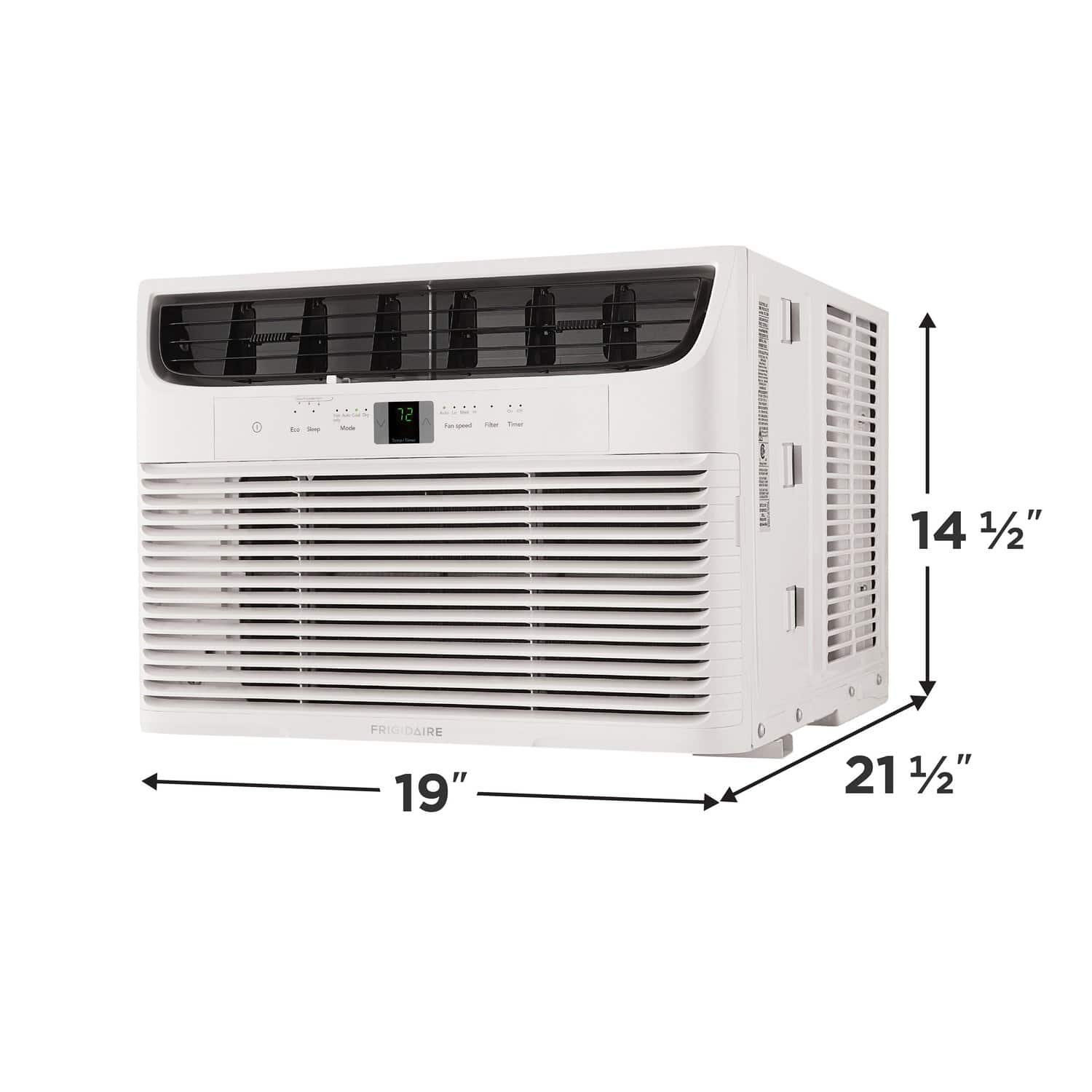 Frigidaire - 115V 10,000 BTU 450 Sq. Ft. Smart Window Air Conditioner with Remote - White