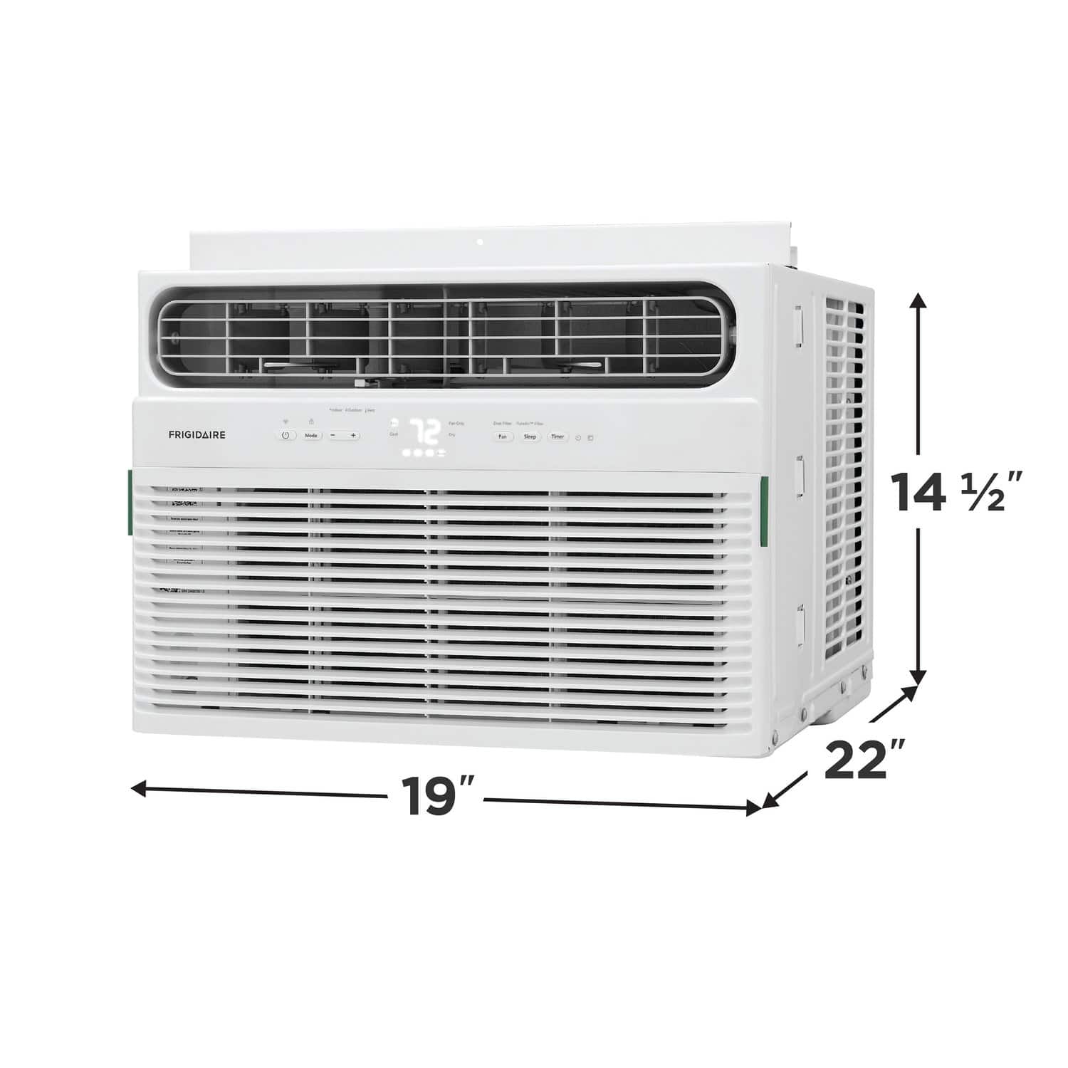 Frigidaire - 12,000 BTU 550 Sq. Ft. Smart Window Air Conditioner with Remote - White