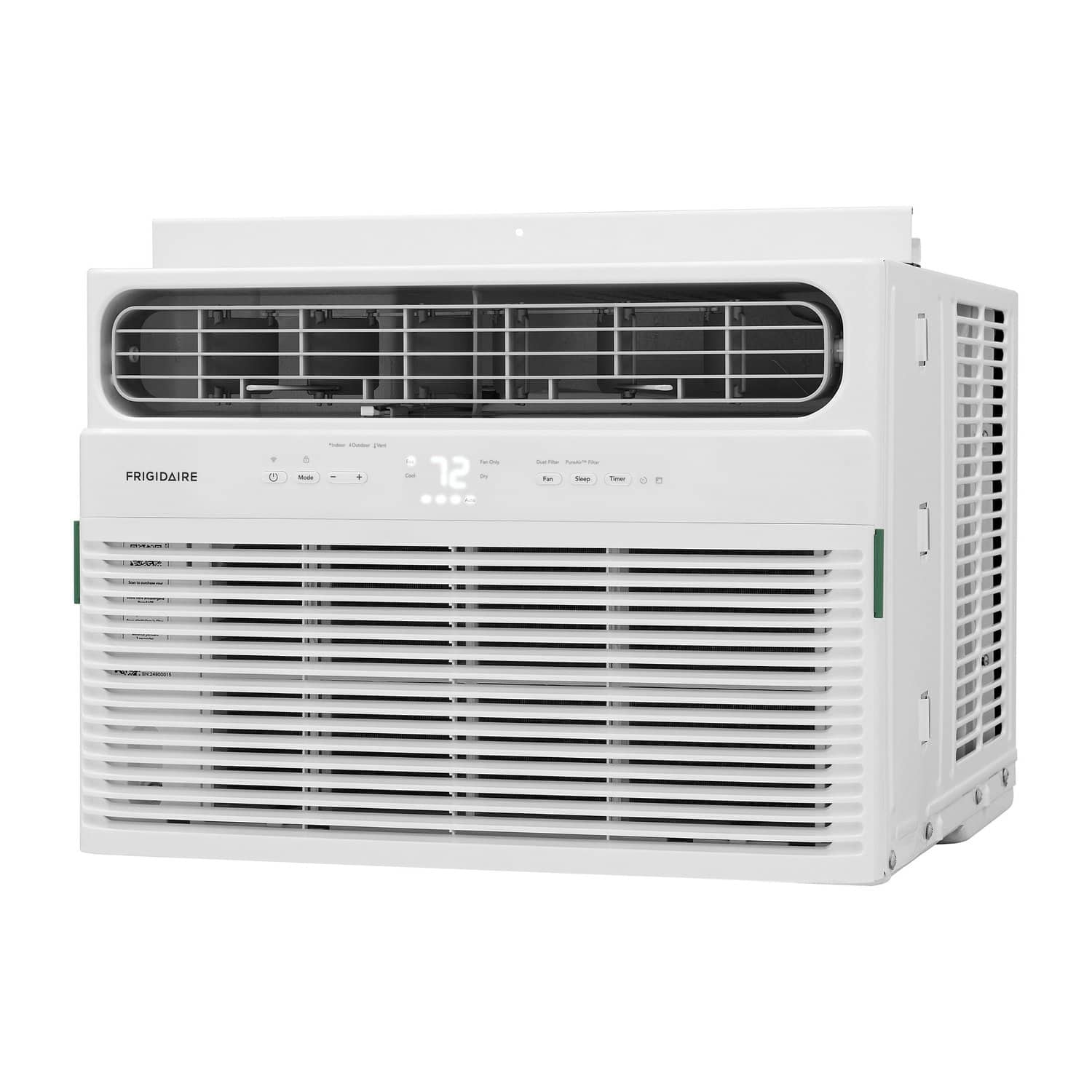 Frigidaire - 12,000 BTU 550 Sq. Ft. Smart Window Air Conditioner with Remote - White