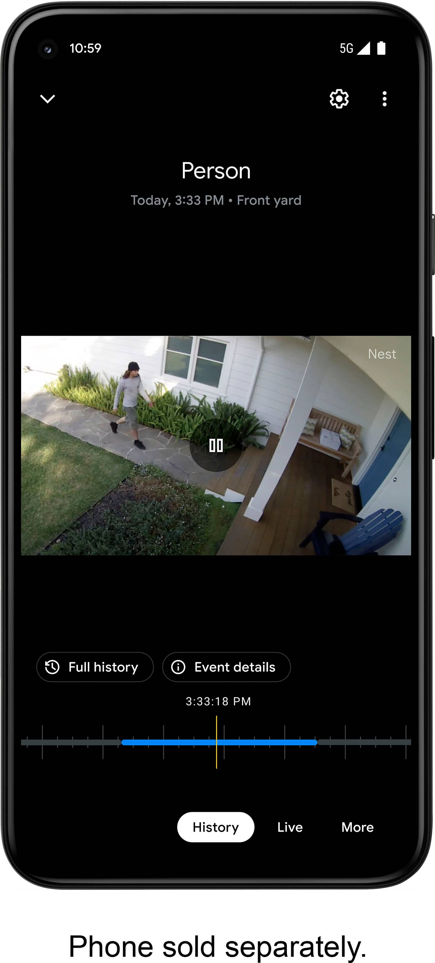 Google - Nest Cam 3 Pack Indoor/Outdoor Wire Free Security Cameras - Snow
