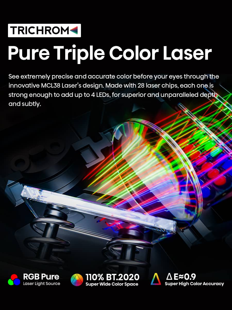 Hisense - C2 Ultra Triple Laser 4K Smart Projector, 65"-300", 3000 ANSI Lumens, IMAX Enhanced, Designed for XBOX, JBL Speaker - Silver