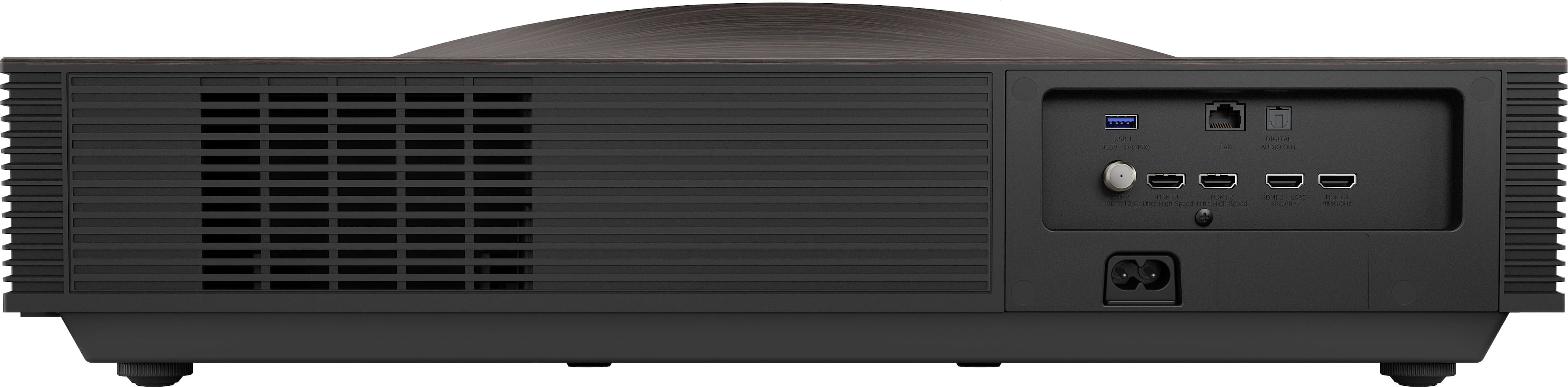 Hisense - L9Q Triple Laser Smart UST Projector, 5000 Lumens, 80"-200", 4K UHD, DLP, IMAX Enhanced, Pantone Validated, HDR - Walnut