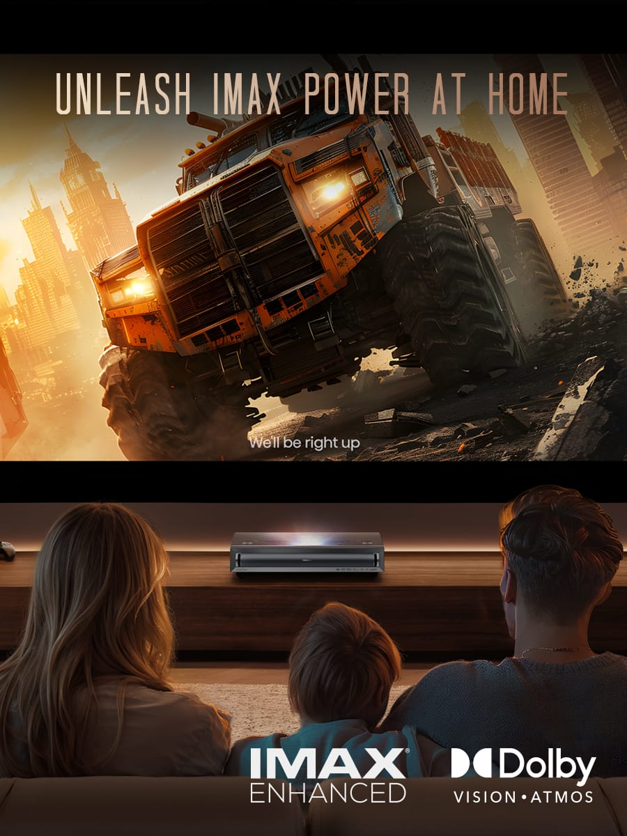 Hisense - PX3-PRO Triple Laser UST Projector, 80"-150", 4K Google TV, IMAX Enhanced, Dolby Vision, 3000 Lumens, Designed for Xbox - Black