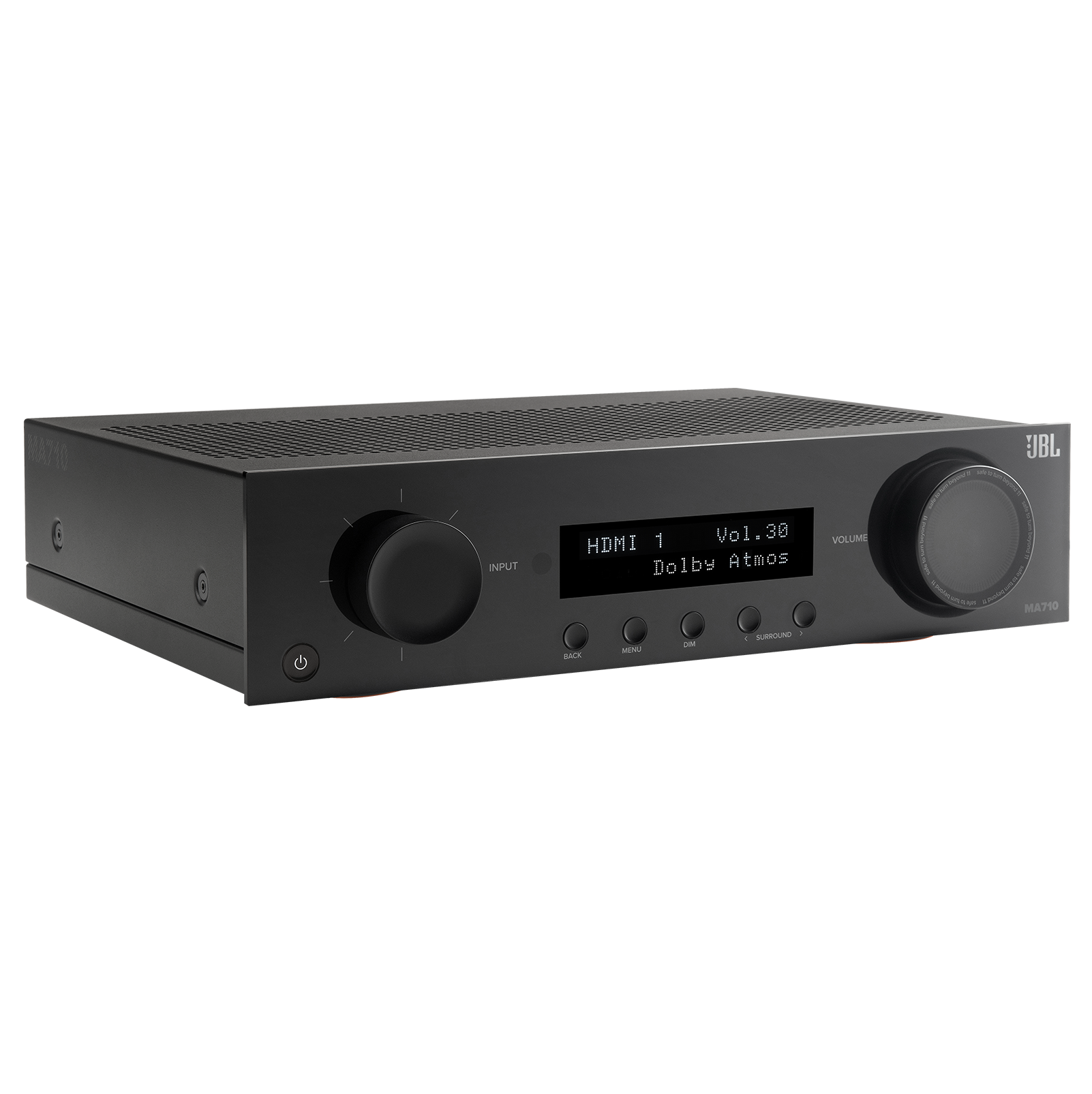 JBL - MA710 90W 7.2ch Bluetooth and WiFi Capable HDR and Dolby Atmos 8k Ultra HD Compatible AV Home Theater Receiver - Black