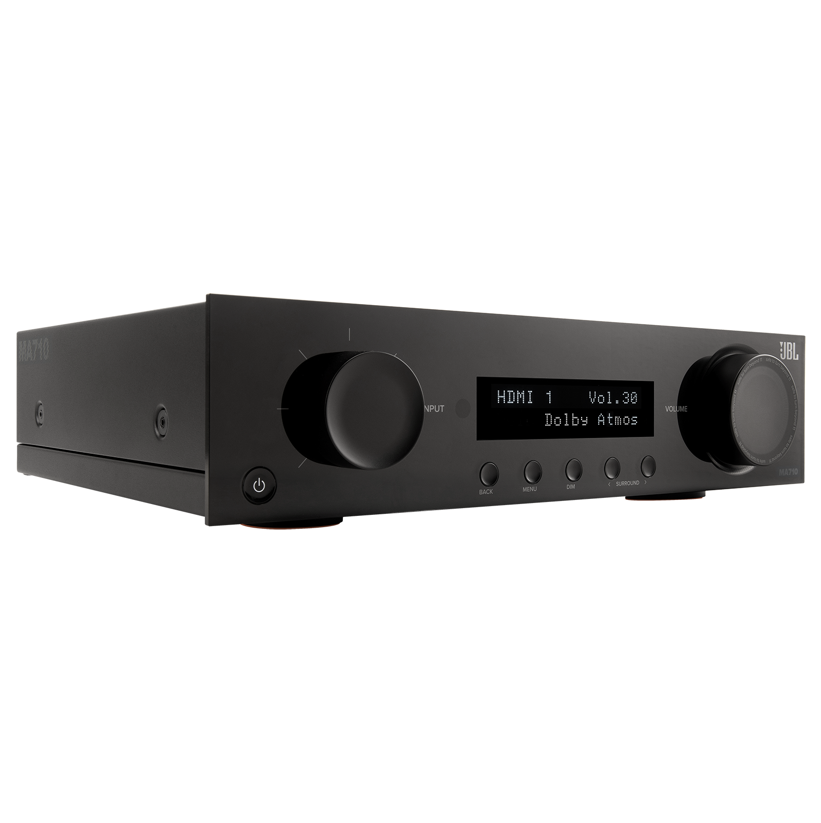 JBL - MA710 90W 7.2ch Bluetooth and WiFi Capable HDR and Dolby Atmos 8k Ultra HD Compatible AV Home Theater Receiver - Black
