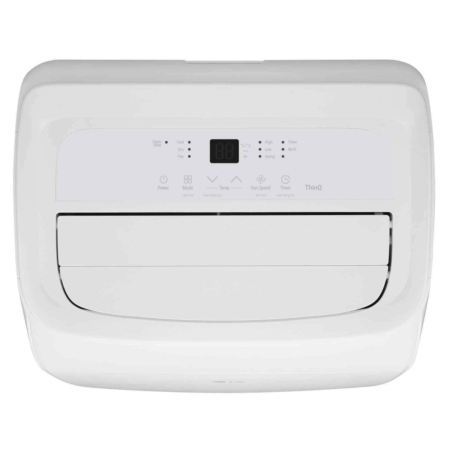 LG - 350 Sq. Ft. 8,350 BTU DOE (12,000 BTU ASHRAE) Smart Portable Air Conditioner - White