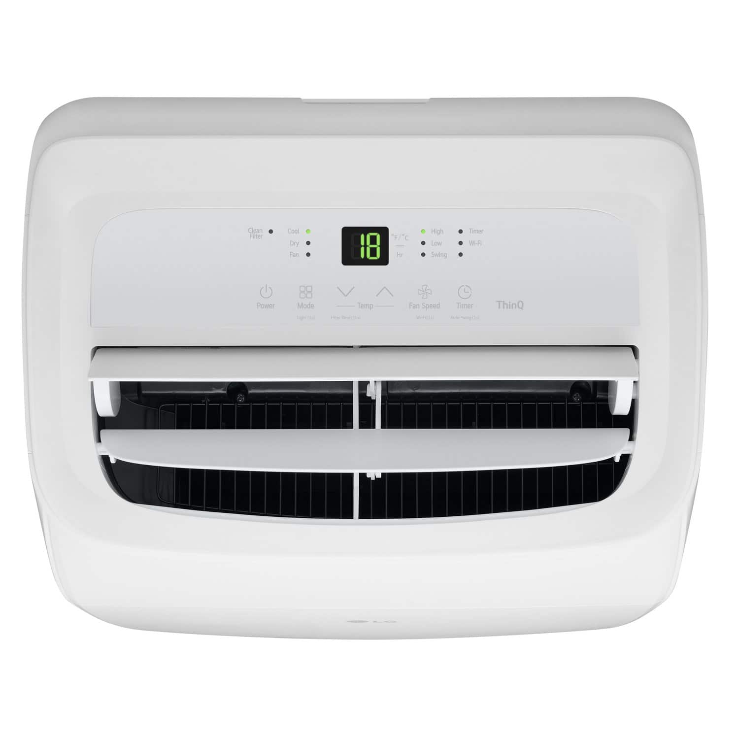 LG - 350 Sq. Ft. 8,350 BTU DOE (12,000 BTU ASHRAE) Smart Portable Air Conditioner - White