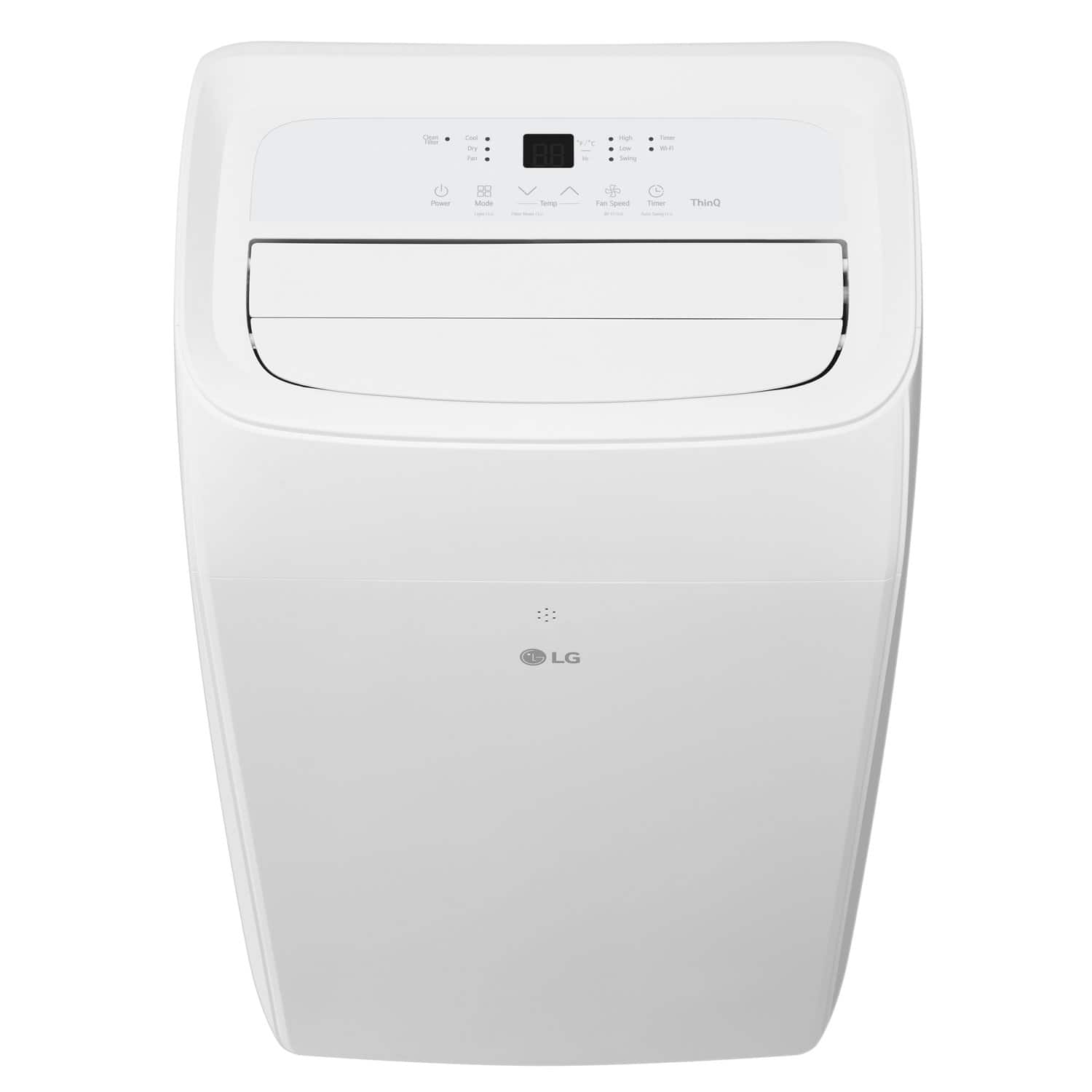 LG - 350 Sq. Ft. 8,350 BTU DOE (12,000 BTU ASHRAE) Smart Portable Air Conditioner - White