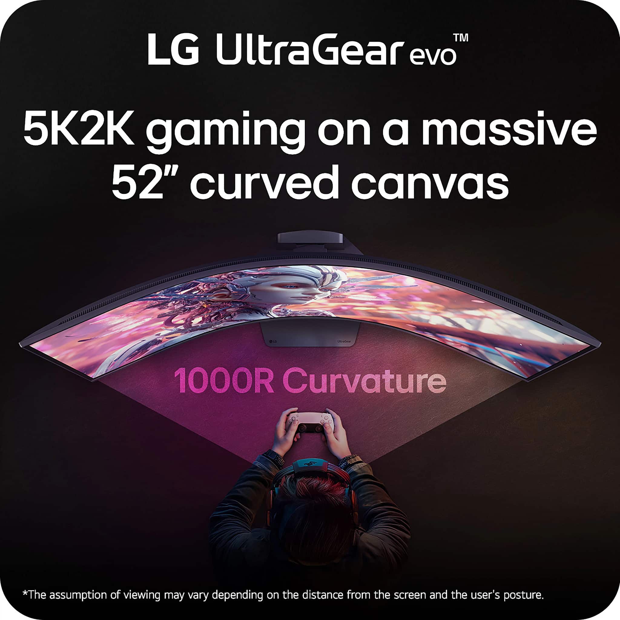 LG - 52" UltraGear evo G9 5K2K 240Hz 1ms FreeSync Premium Gaming Monitor with DisplayHDR 600 (HDMI 2.1, DP 2.1, USB-C) - Black