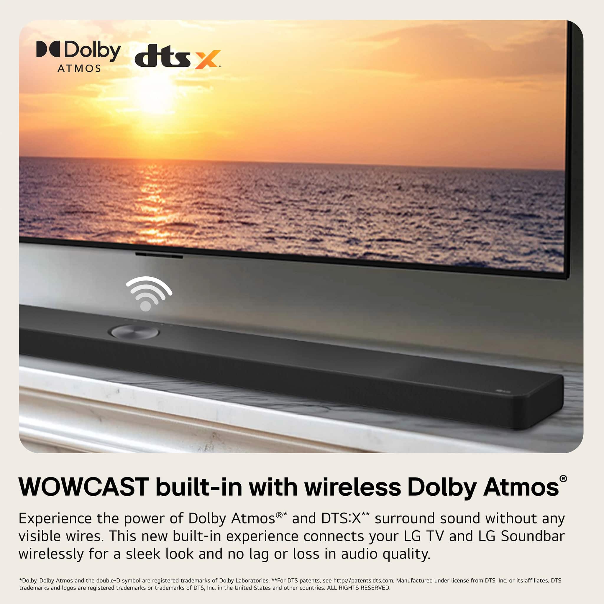 LG - 7.1.3-Channel S90TR Home Theater Soundbar with Wireless Subwoofer and Rear Speakers, Dolby Atmos, WOW Orchestra - Black