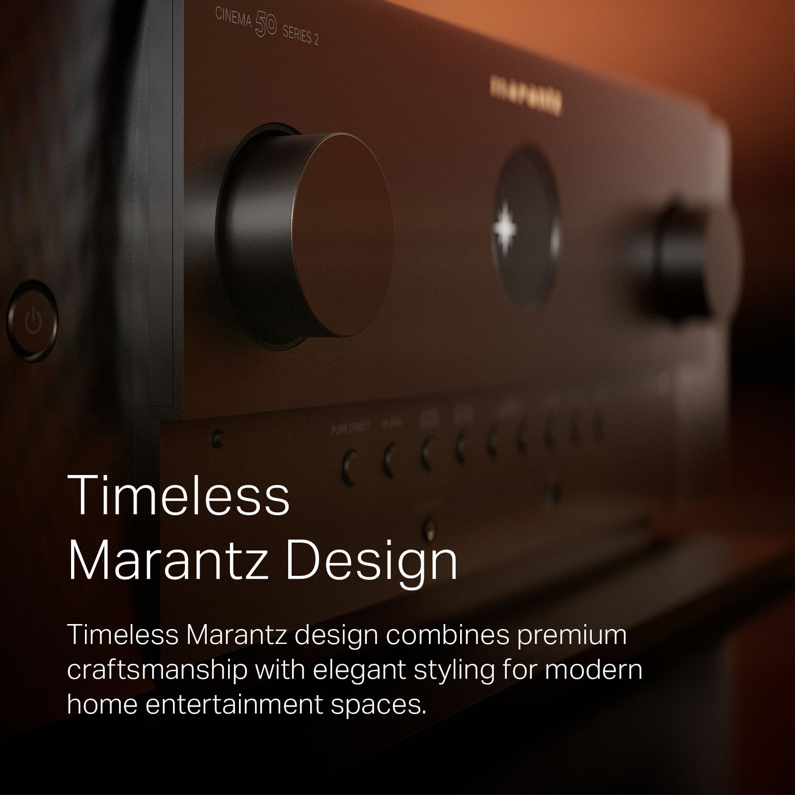 Marantz - CINEMA50 S2 110W 9.4 Channel A/V Home Theater Receiver - Black