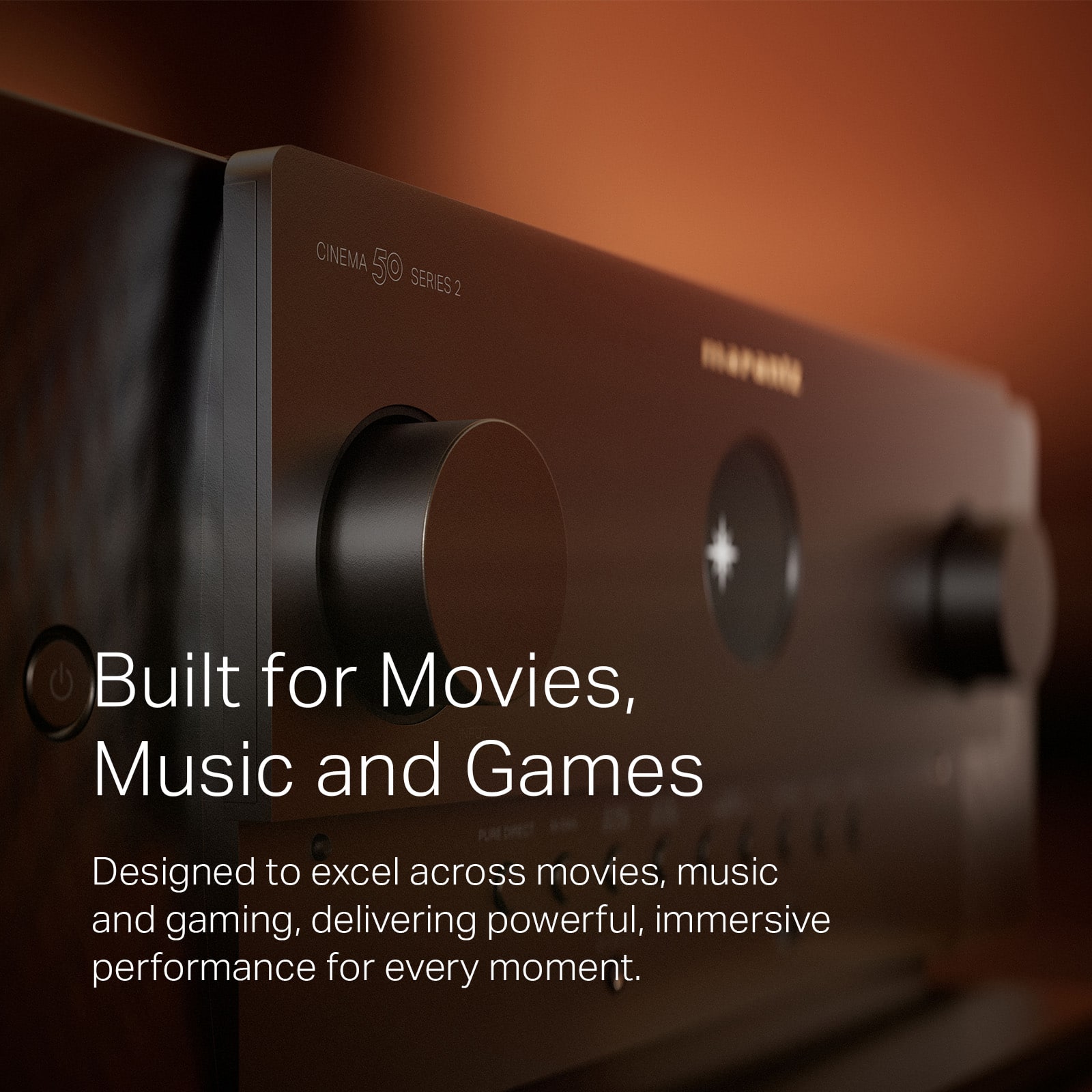 Marantz - CINEMA50 S2 110W 9.4 Channel A/V Home Theater Receiver - Black
