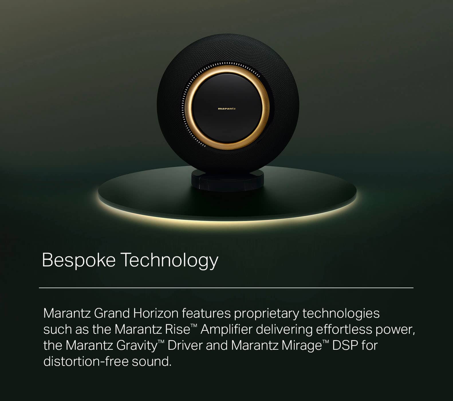 Marantz - Grand Horizon 8" Hi-Res 860W Wireless Speaker (Each) - Champagne