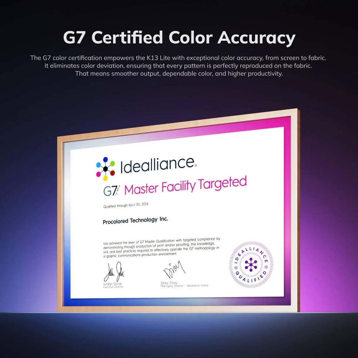 Procolored - K13 Lite A3 DTF Printer, LiteHead Technology, Easy Maintenance for Small Business & Home - White