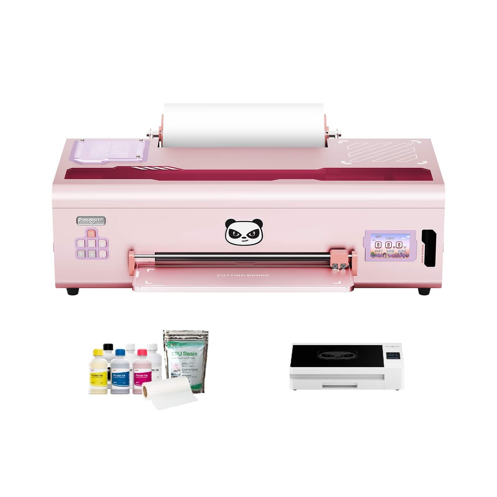 Procolored - K13 Lite A3 DTF Printer with Smokeless Oven, T-Shirt Printing, LiteHead Technology for Apparel Business - Pink