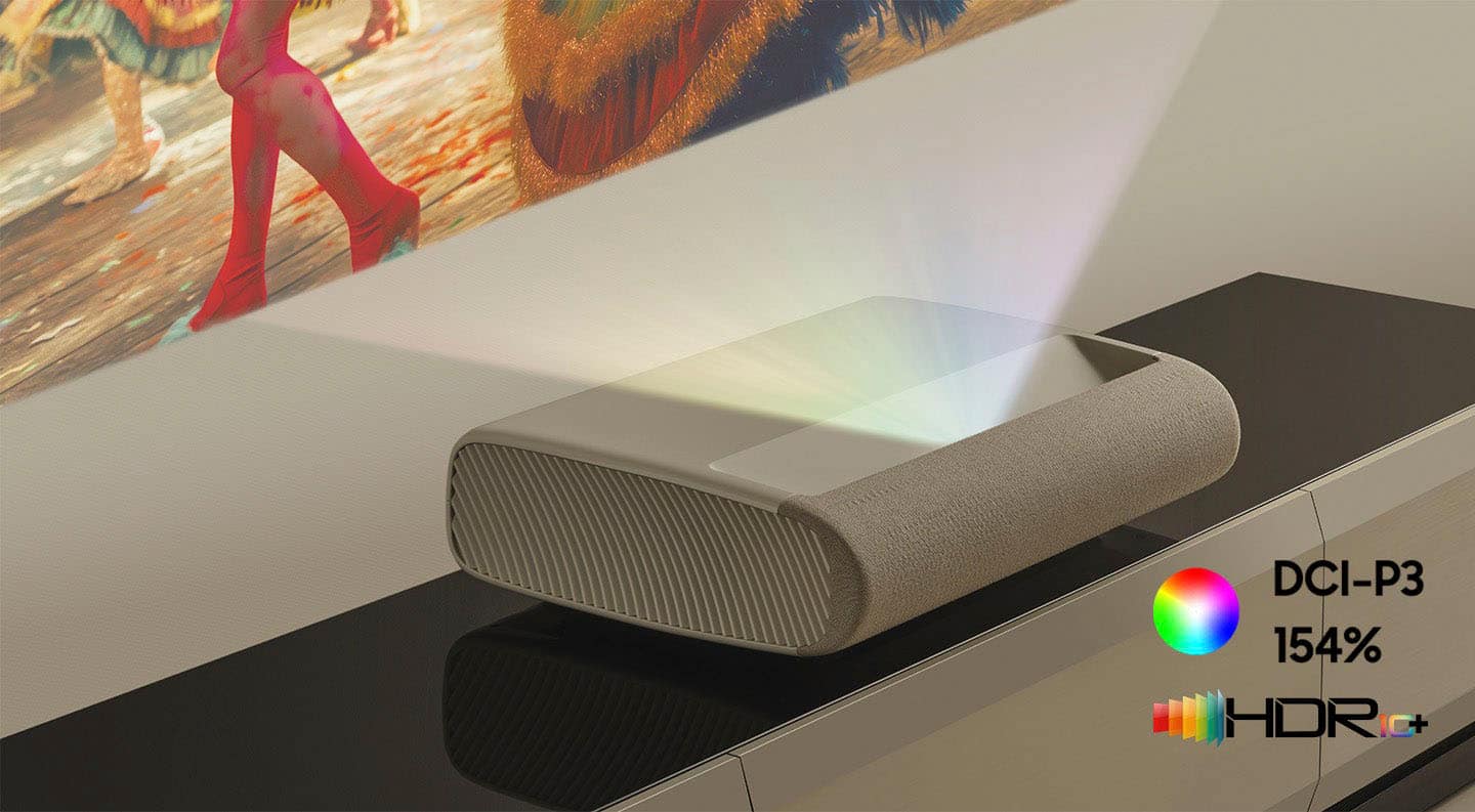 Samsung - 130” Class LPU9D The Premiere Triple Laser Projector 4K UHD Smart TV - Warm White
