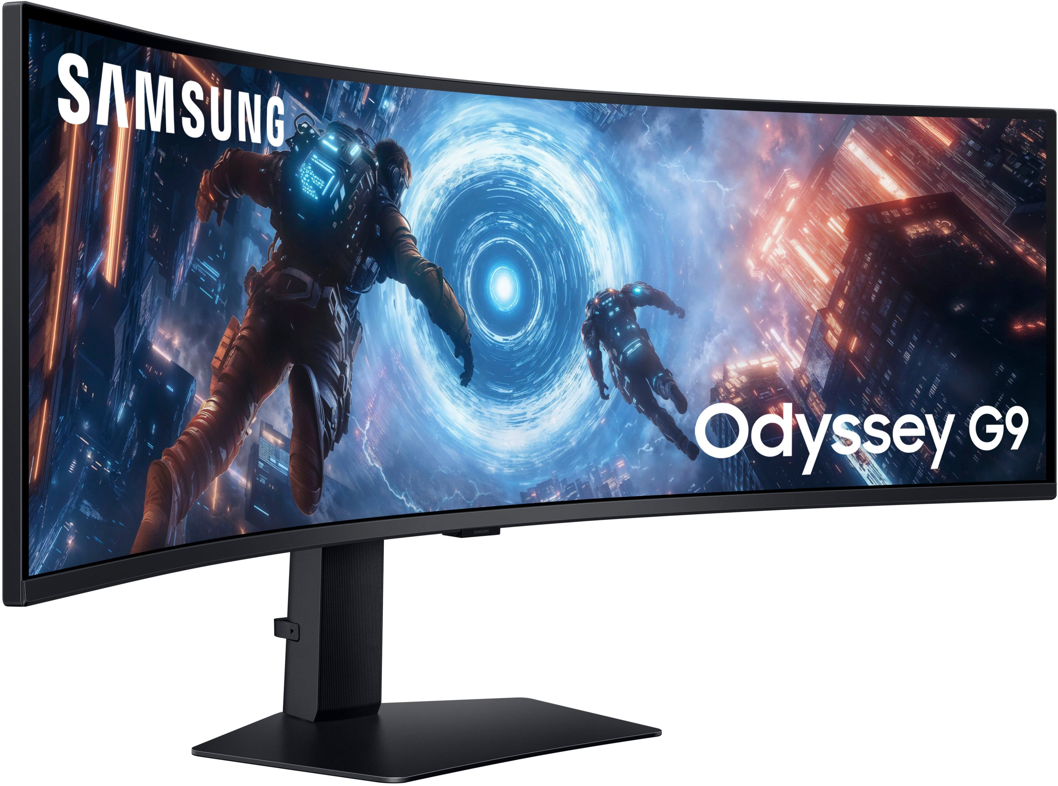 Samsung - 49" Odyssey G9 G91F 1000R Curved Dual QHD 144Hz 1ms AMD FreeSync Premium Pro Gaming Monitor with HDR600 (HDMI x2,DP,USB) - Black