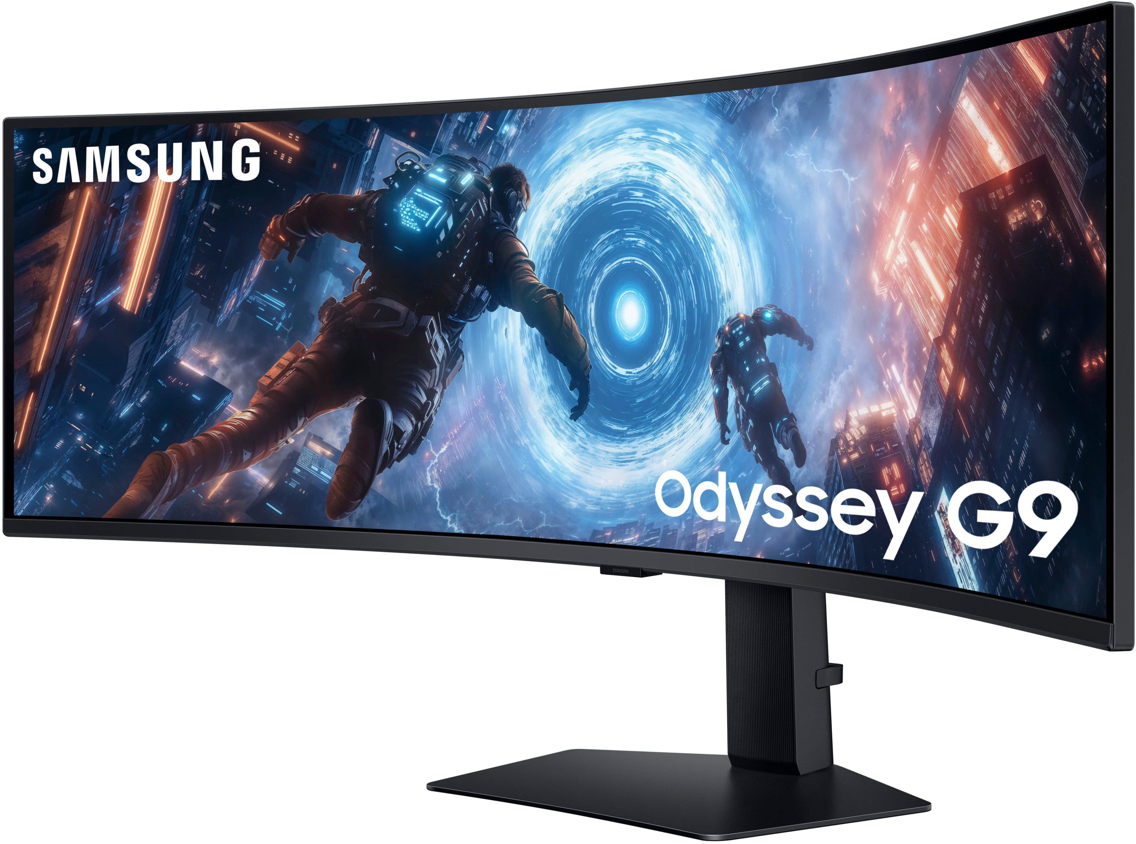 Samsung - 49" Odyssey G9 G91F 1000R Curved Dual QHD 144Hz 1ms AMD FreeSync Premium Pro Gaming Monitor with HDR600 (HDMI x2,DP,USB) - Black