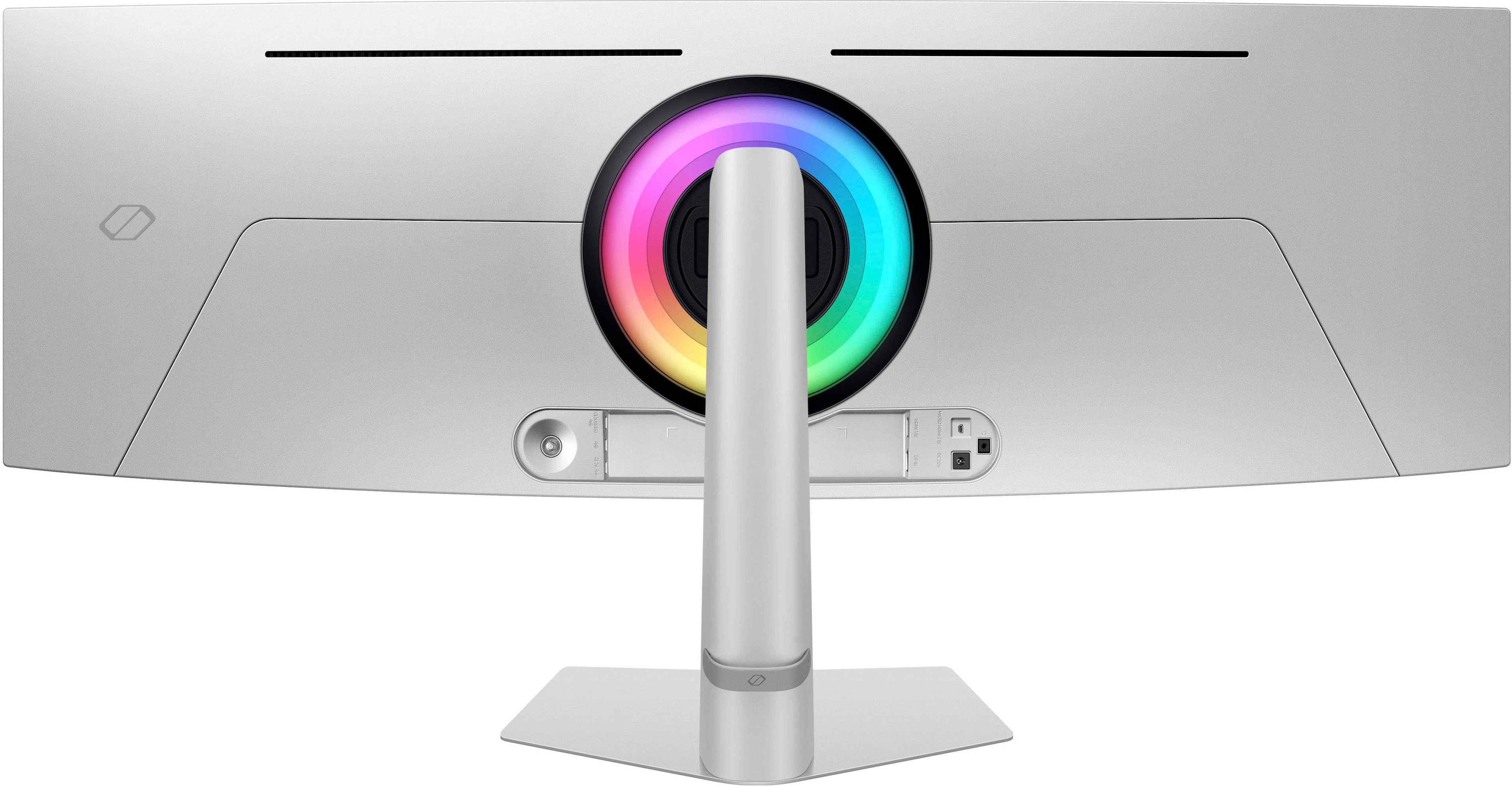 Samsung - 49" Odyssey OLED G9 (G93SD) Dual-QHD 240Hz 0.03ms G-Sync Compatible Curved Glare Free Gaming Monitor - Silver