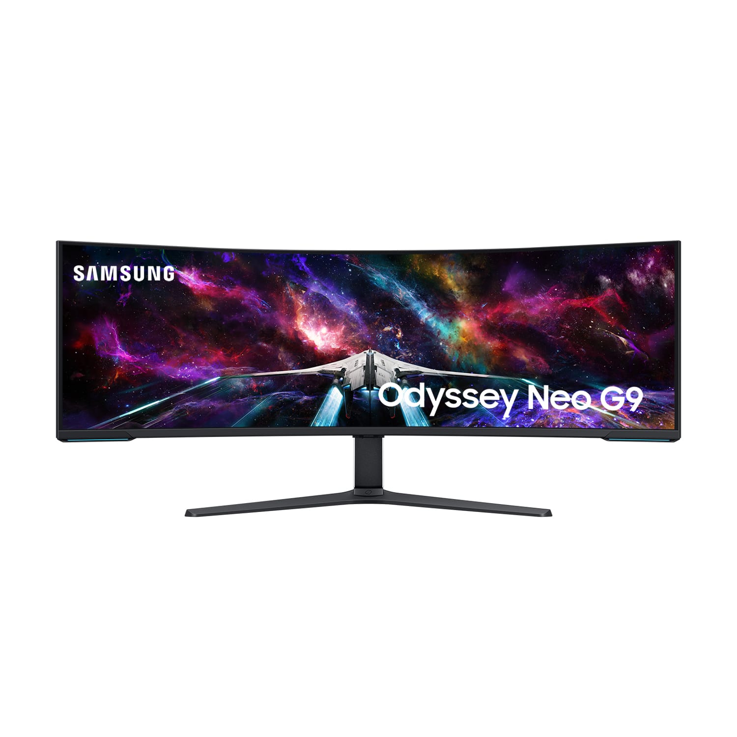Samsung - 57" Odyssey Neo G9 Dual 4K UHD Quantum Mini-LED 240Hz 1ms HDR 1000 Curved Gaming Monitor (HDMI 2.1, DP 2.1, USB 3.0) - Black