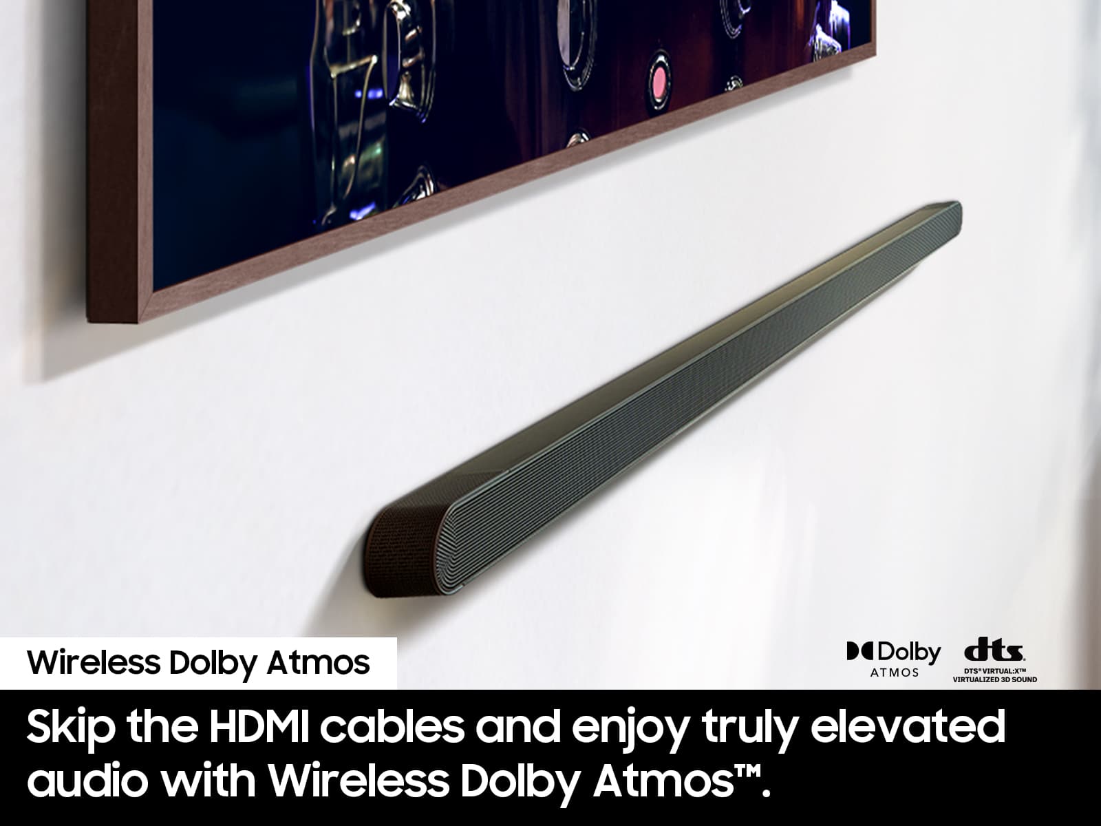 Samsung - HW-S800D 3.1.2 Channel S-Series Ultra Slim Soundbar with Wireless Subwoofer, Dolby Atmos and Q-Symphony - Titan Black