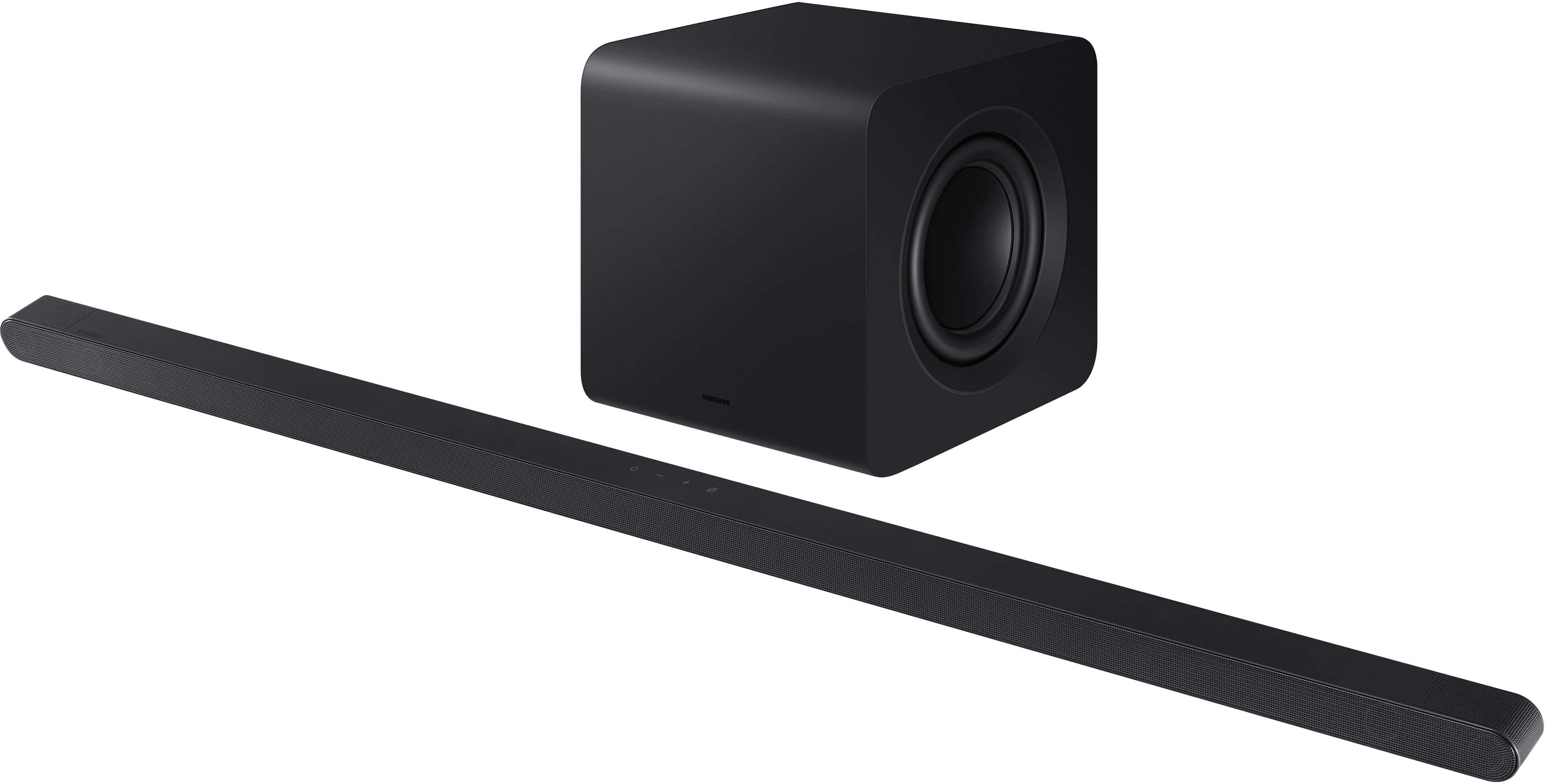 Samsung - HW-S800D 3.1.2 Channel S-Series Ultra Slim Soundbar with Wireless Subwoofer, Dolby Atmos and Q-Symphony - Titan Black