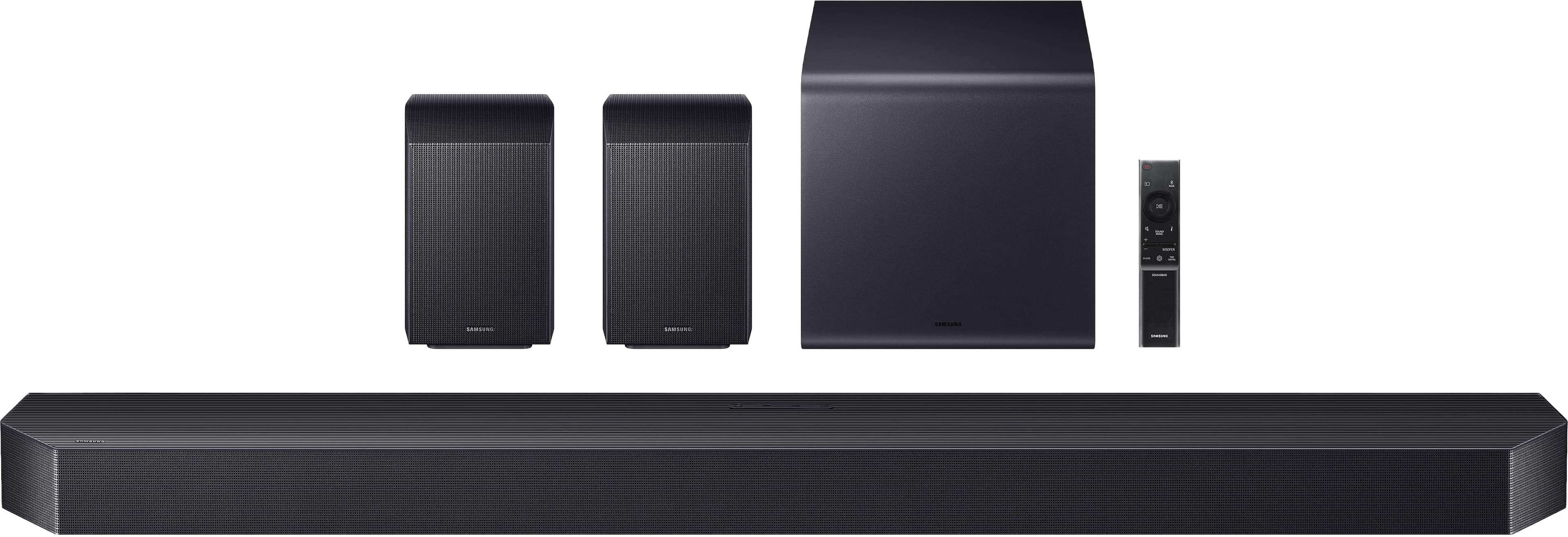 Samsung - Q-Series Soundbar HW Q990H/ZA 11.1.4 ch Subwoofer with Rear Speaker (2026) - Titan Black