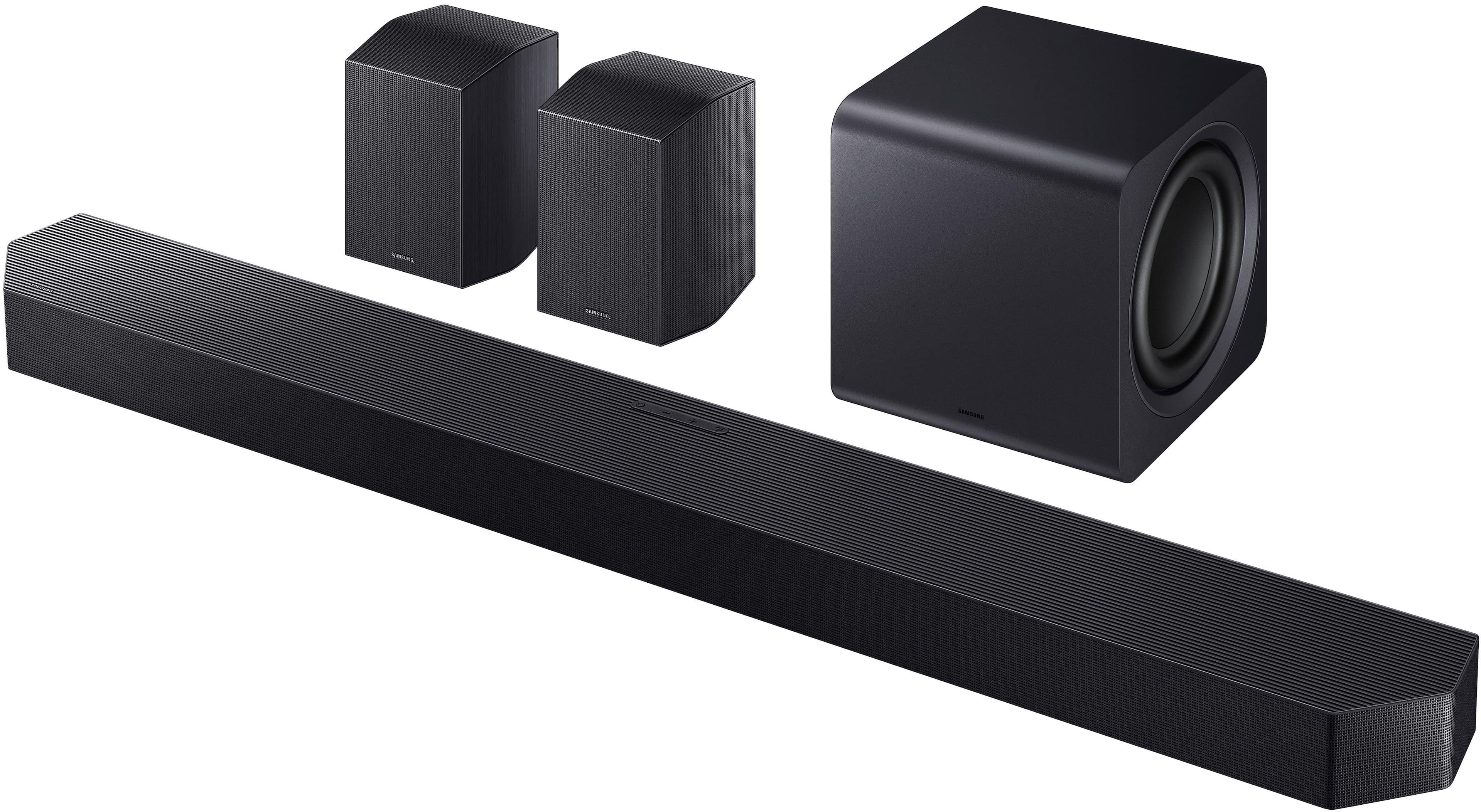 Samsung - Q-Series Soundbar HW Q990H/ZA 11.1.4 ch Subwoofer with Rear Speaker (2026) - Titan Black