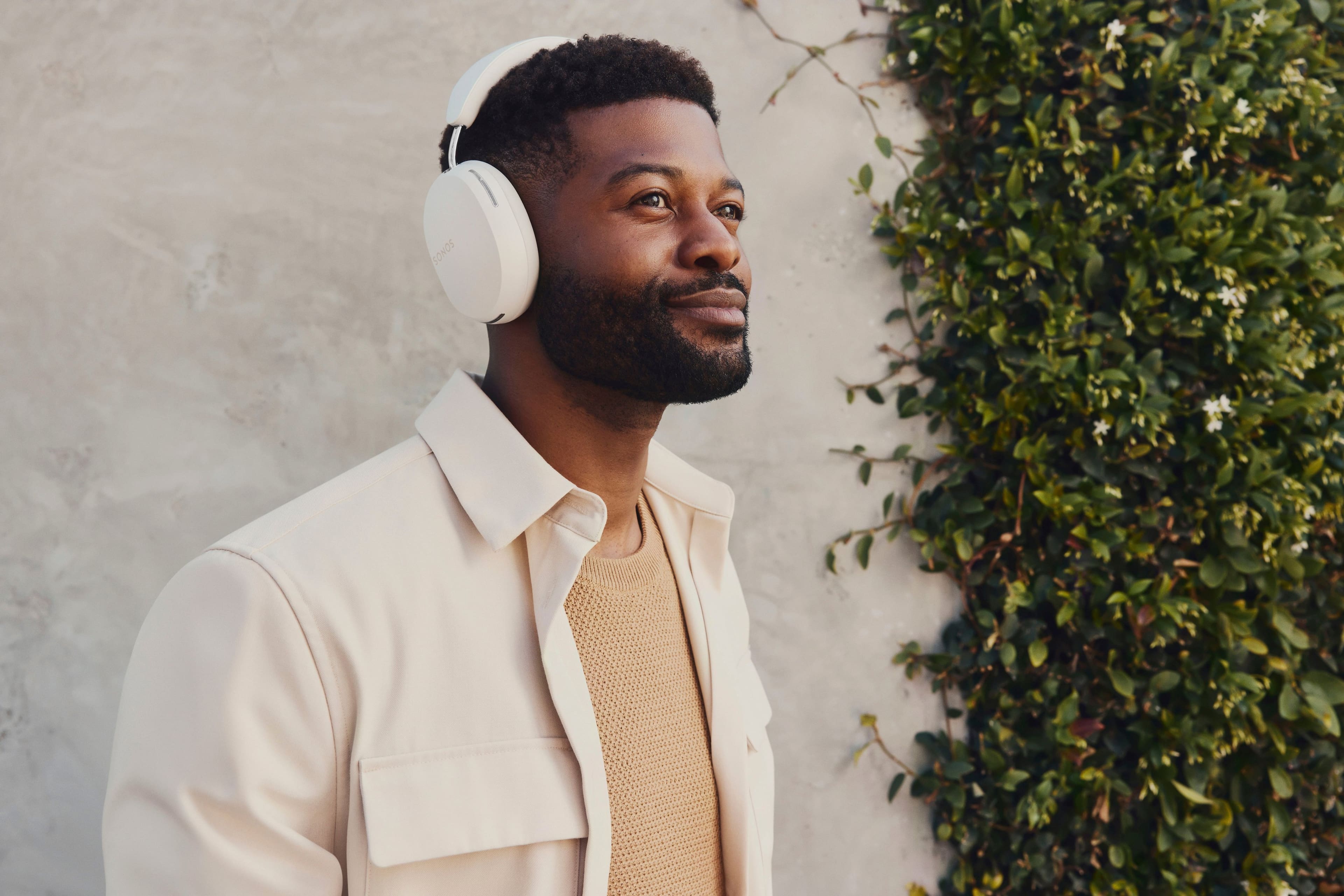 Sonos - Ace Wireless Over-the-Ear Headphones with Active noise Cancellation (Each) - Soft White